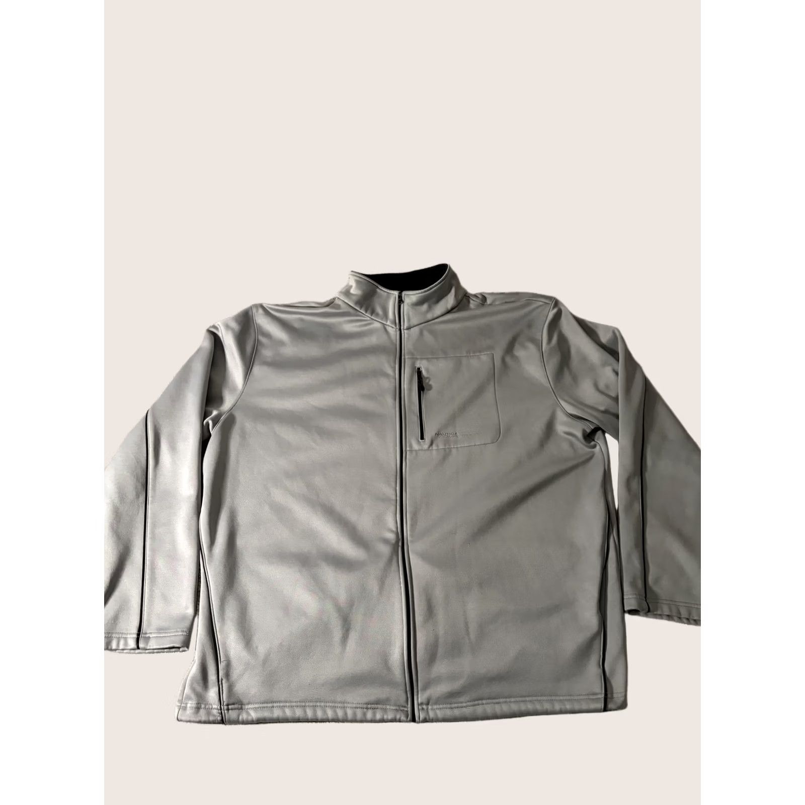 Nautica Nautica Competition Jacket Mens 2XL Gray Full Zip Softshell Lined Walking Jacket Mens 2XL Gray Full Zip Softshell Lined Pockets Size US XXL / EU 58 / 5 - 1 Thumbnail