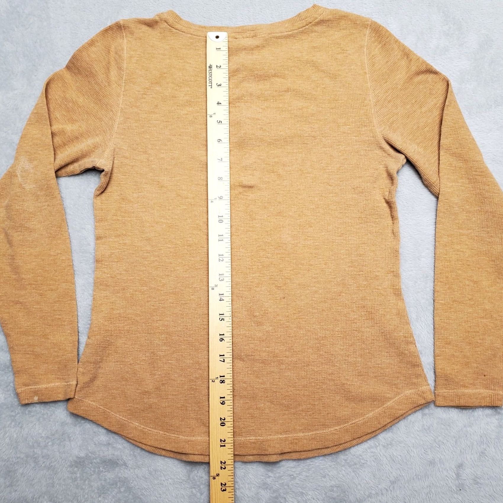 Vintage Christopher Banks Shirt Women Small Brown Henley Lace Top Casual Thermal Size S / US 4 / IT 40 - 5 Thumbnail