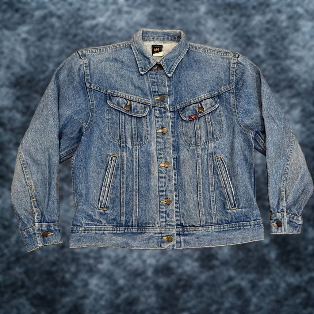 Lee VINTAGE LEE Denim Trucker Jacket Women’s Medium 80s 90s USA Riders Vtg Size M / US 6-8 / IT 42-44 - 1 Thumbnail