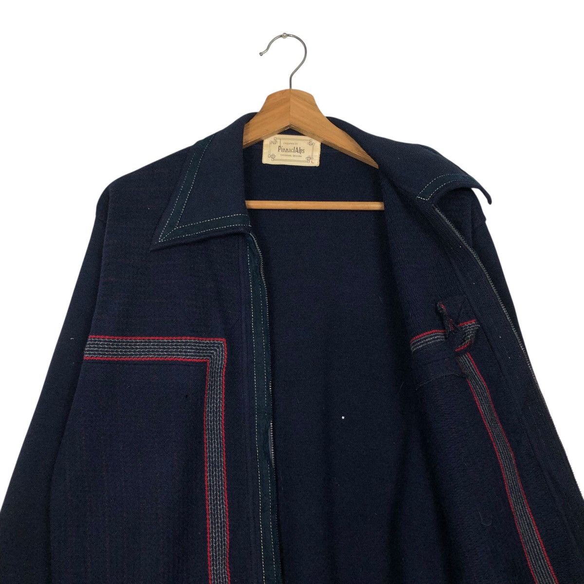 Japanese Brand 📌Vintage Bomber Cardigan Jacket PinnaclAlps Issey Miyake Size US L / EU 52-54 / 3 - 13 Thumbnail