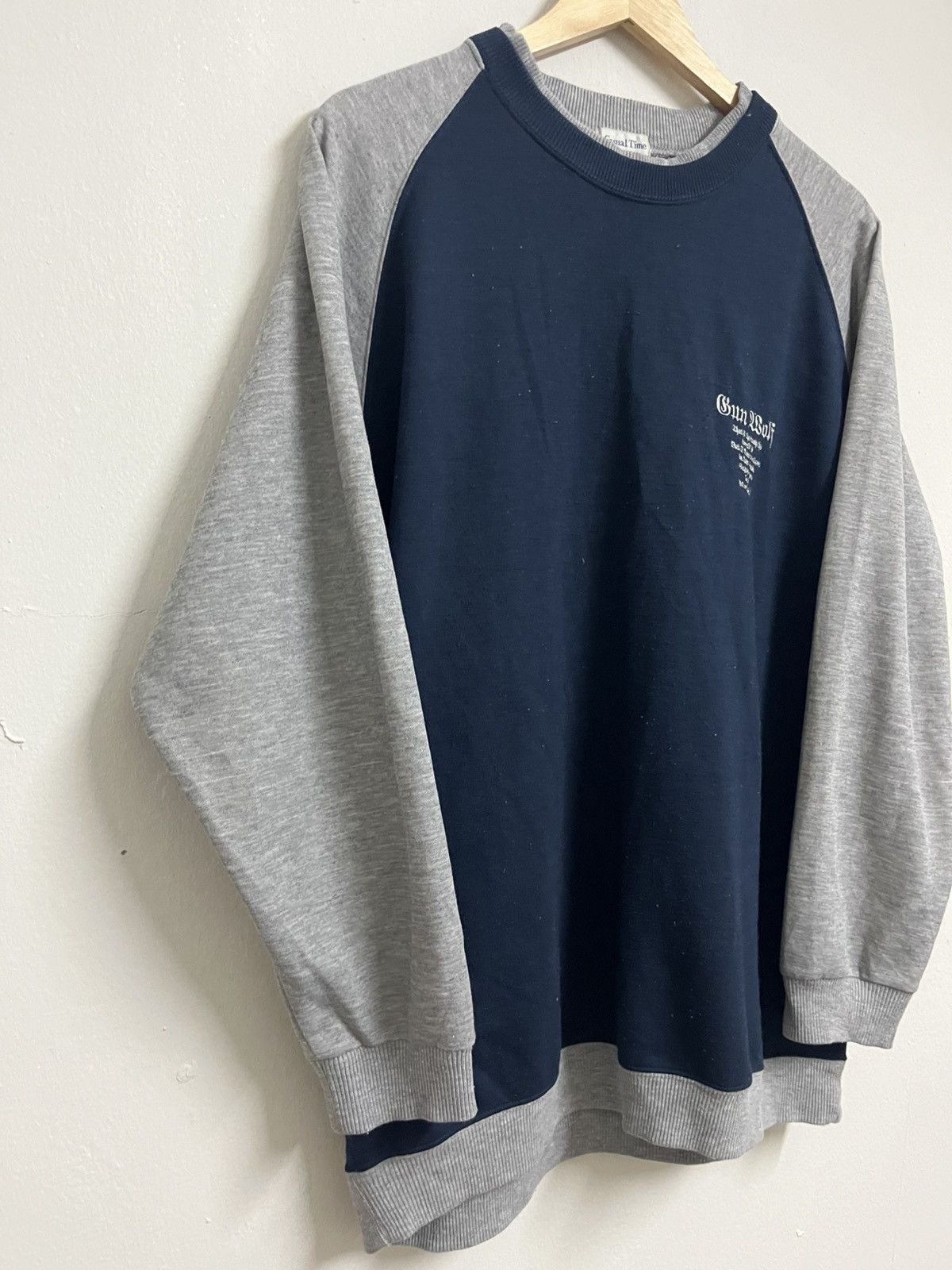 Japanese Brand 💥VINTAGE💥 Sun Wolf Dog Town Polycotton Sweatshirts Size US L / EU 52-54 / 3 - 2 Thumbnail
