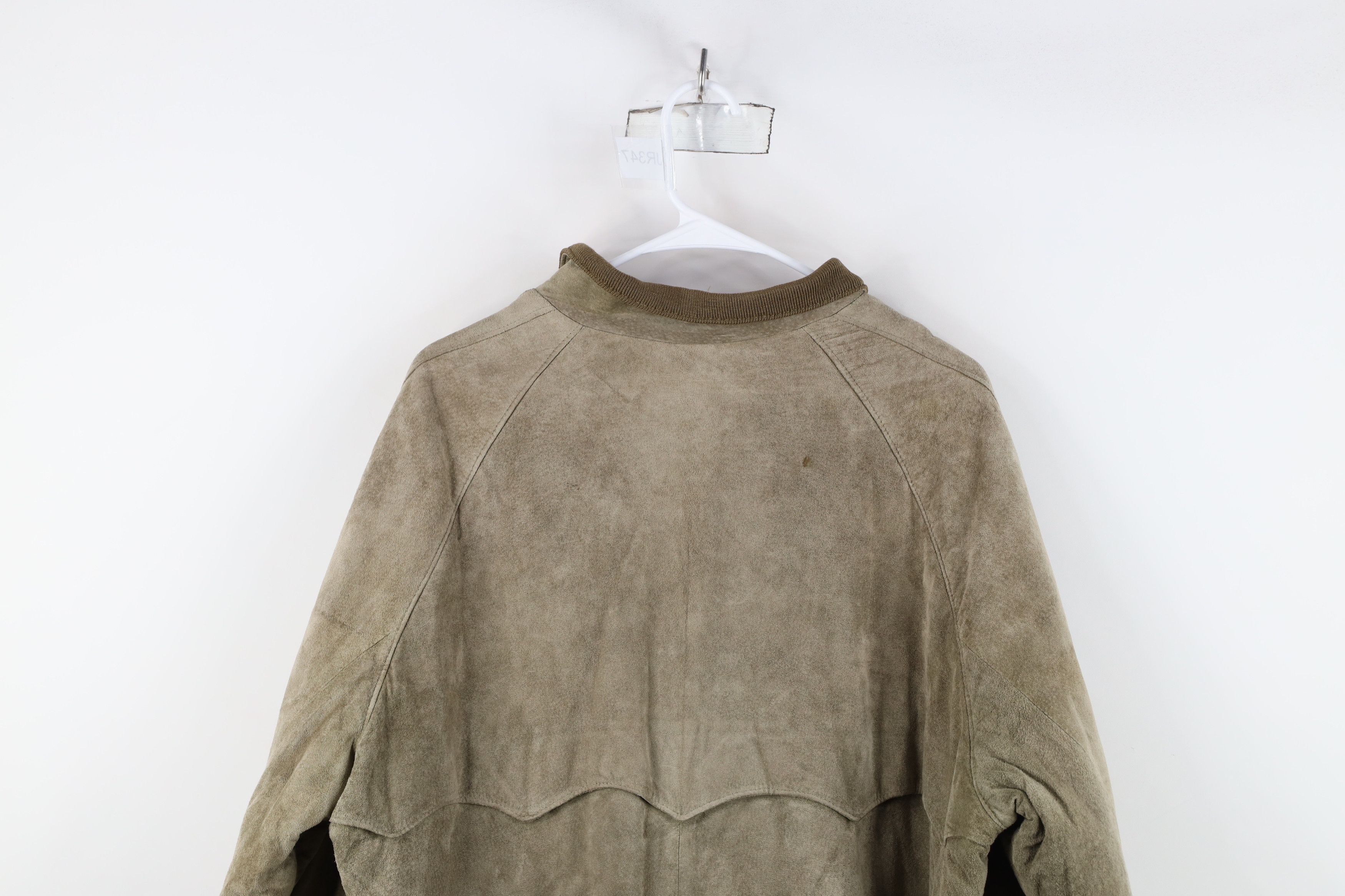 L.L. Bean Vintage 70s LL Bean Leather Cafe Racer Bomber Jacket USA Size US XXL / EU 58 / 5 - 16 Thumbnail