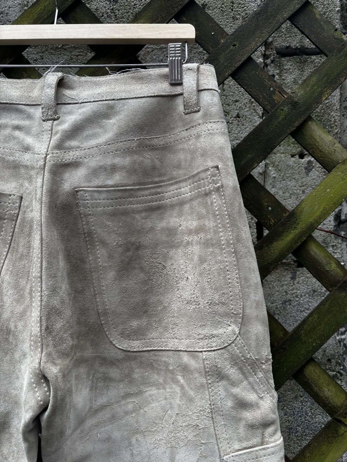 Comme des Garcons Junya Watanabe AW03 Heavyweight Suede Pants Size US 32 / EU 48 - 7 Thumbnail