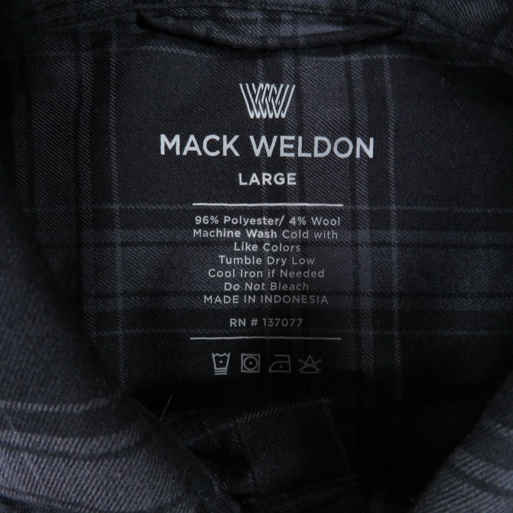 Vintage Mack Weldon Shirt Mens Large Grey Plaid Wool Polyester Flannel Blend Soft Pocket Button-Up Shirt Mens Large Grey Plaid Wool Polyester Flannel Pocket Size US L / EU 52-54 / 3 - 3 Thumbnail