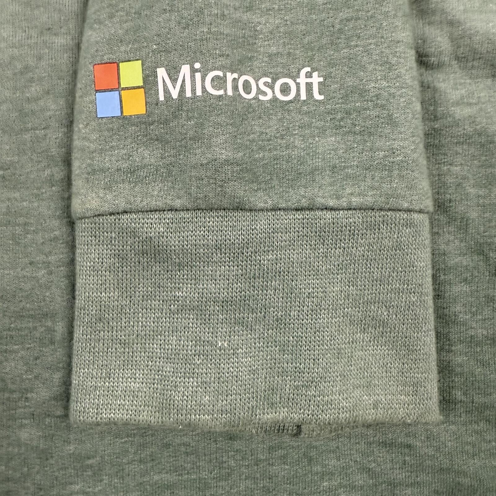 Microsoft Rare Vtg Microsoft Logo Employee Hoodie Two Tone Green - M Size US M / EU 48-50 / 2 - 2 Thumbnail
