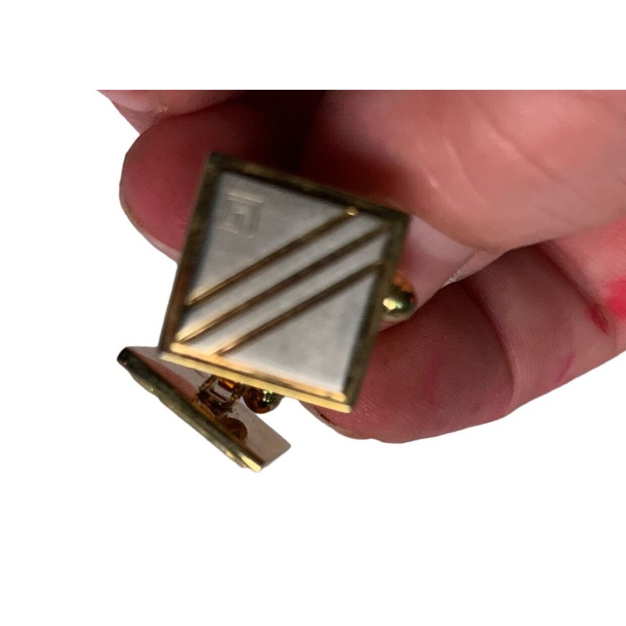 Other Vintage Mens Squared Gold Toned Cuff Links Size ONE SIZE - 5 Thumbnail