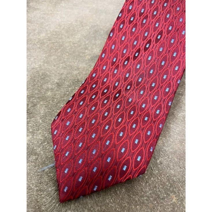Ermenegildo Zegna Ermenegildo Zegna Ovals Silk Tie Geometric Made in Italy Size ONE SIZE - 2 Thumbnail
