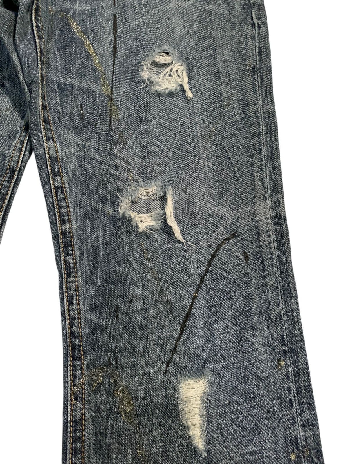 Tornado Mart FLARE SORRIDERE RUSTY JAPANESE PUNK DISTRESSED DENIM Size US 30 / EU 46 - 16 Thumbnail