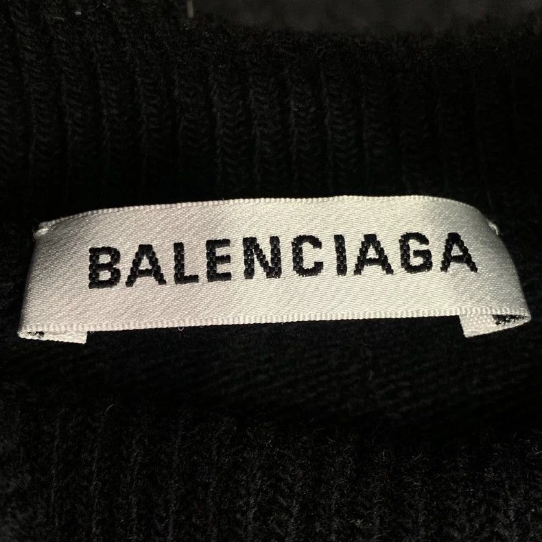 Balenciaga Balenciaga size 36 Black logo embroidered turtleneck long- Size US XS / EU 42 / 0 - 6 Thumbnail