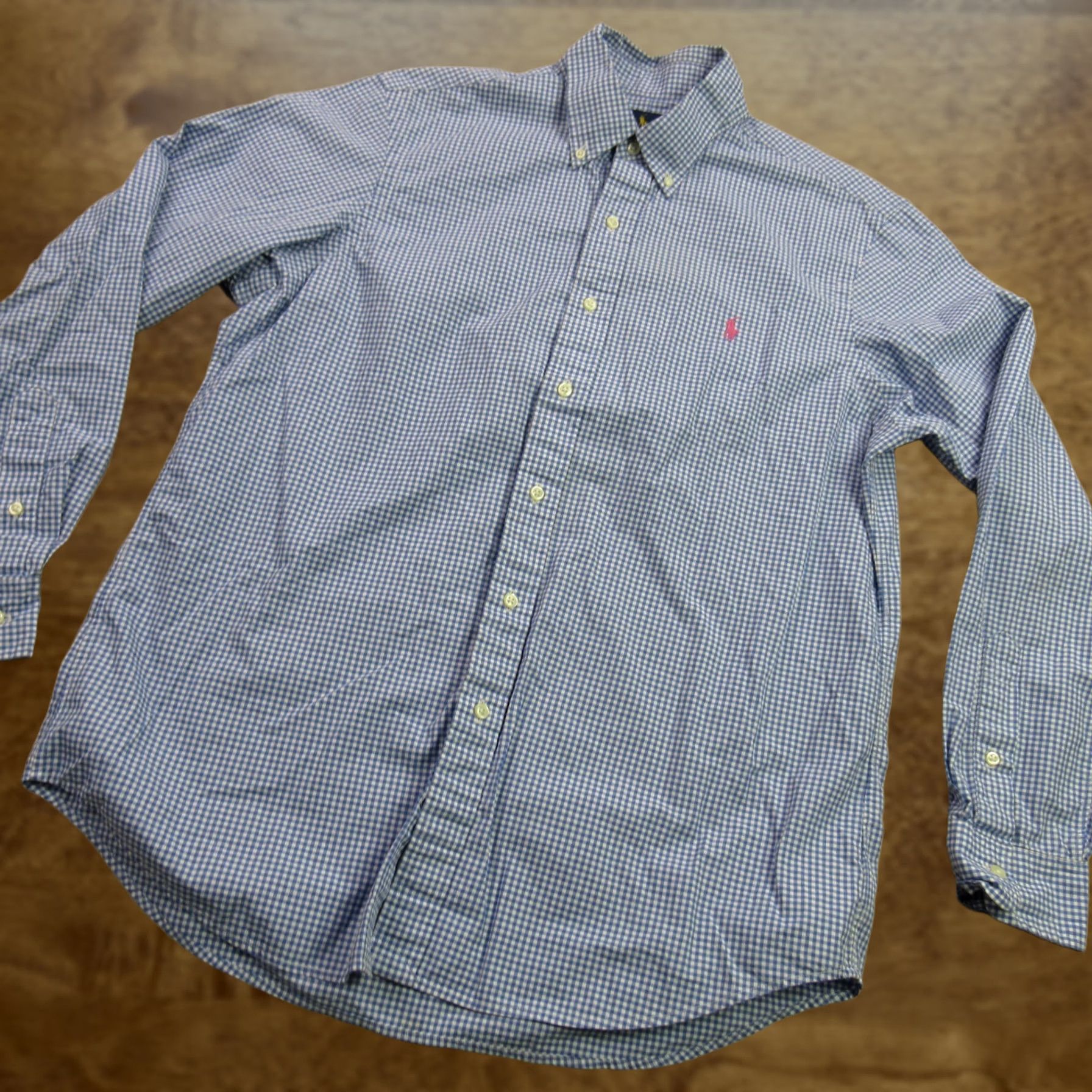 Ralph Lauren Ralph Lauren Shirt Mens L Blue Long Sleeve Casual Checks Button Front Size US L / EU 52-54 / 3 - 1 Thumbnail