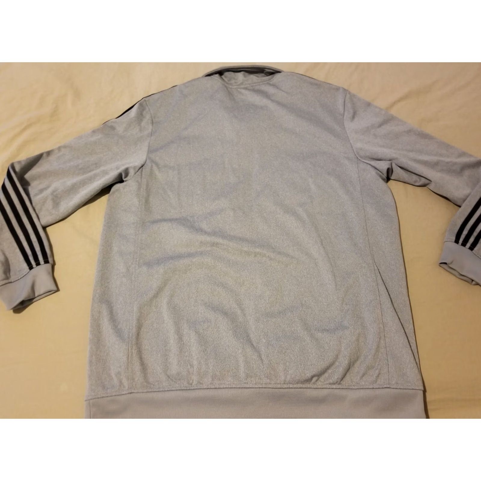 Adidas Mens adidas Jacket XL Grey Gray Athletic Gym Workout Size US XL / EU 56 / 4 - 6 Thumbnail