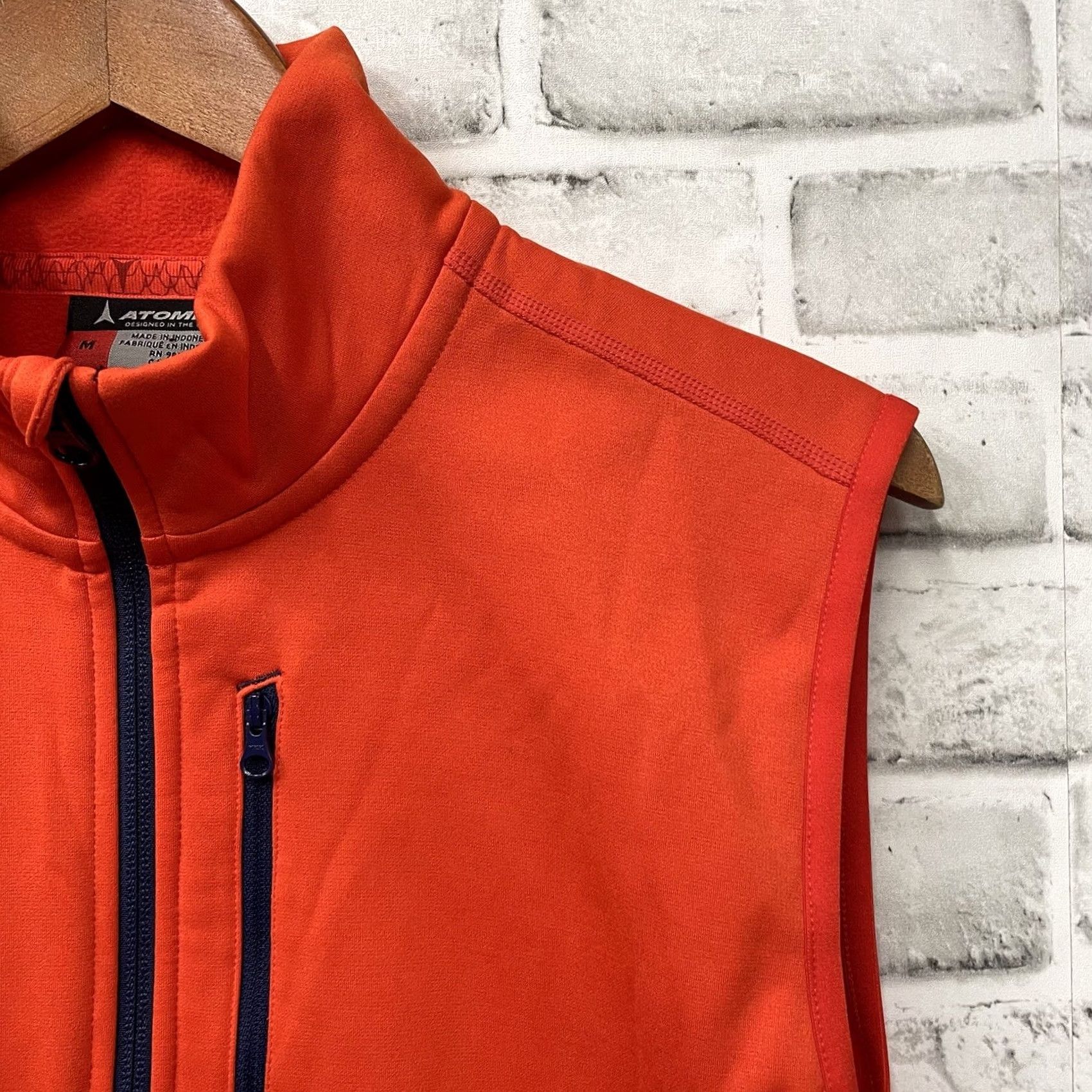 Atomic ATOMIC vest Zip-up Neon Orange Mens M Regular Polyester Jacket? Size US M / EU 48-50 / 2 - 2 Thumbnail