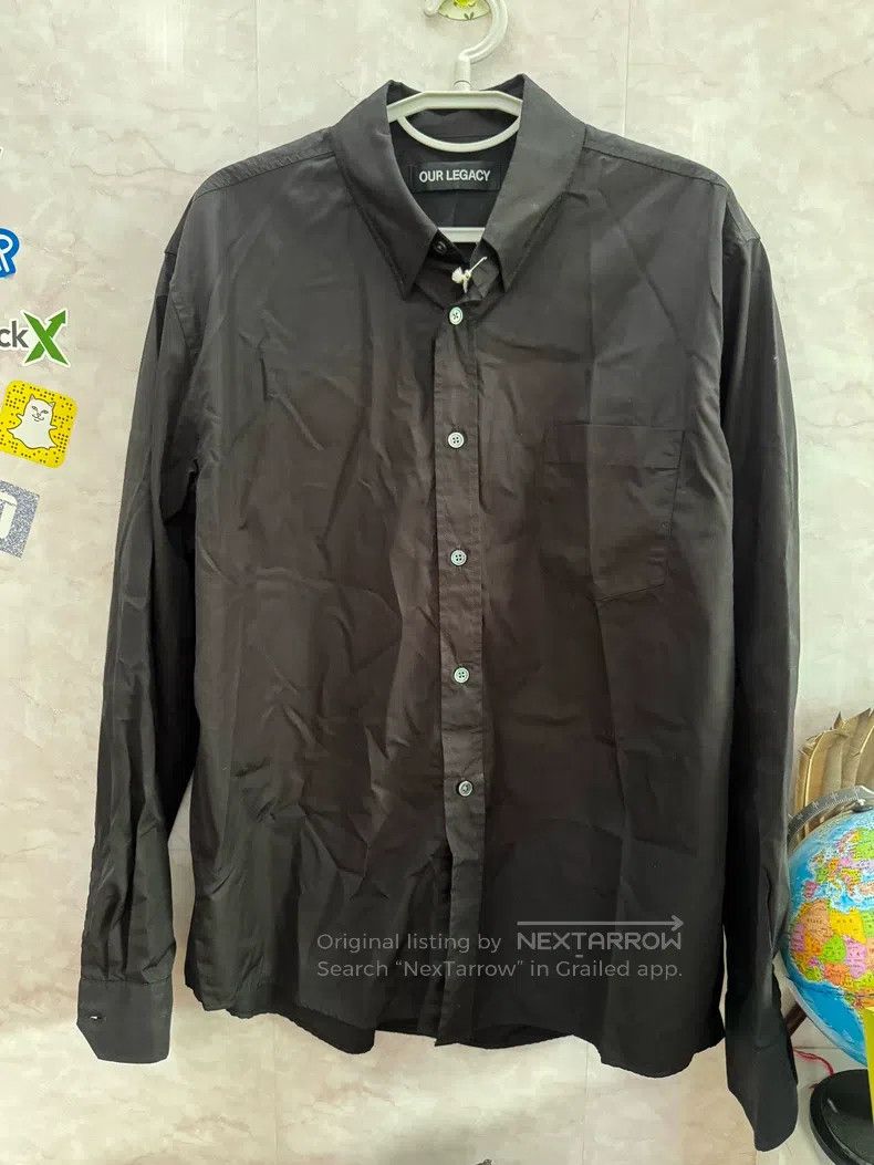 Our Legacy Our Legacy Long Sleeve Black Shirt Size US M / EU 48-50 / 2 - 1 Thumbnail