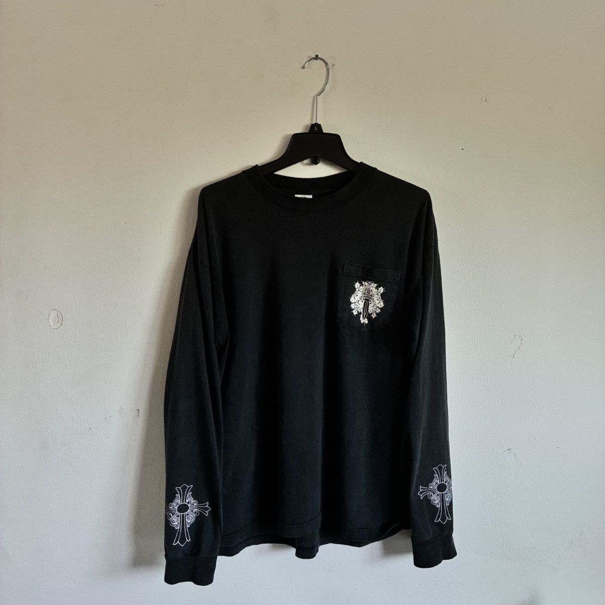 Tシャツ・カットソー Chrome Hearts V89 Dagger L/S T-shirt RARE Chrome Hearts V89 Dagger Long Sleeve | eBay