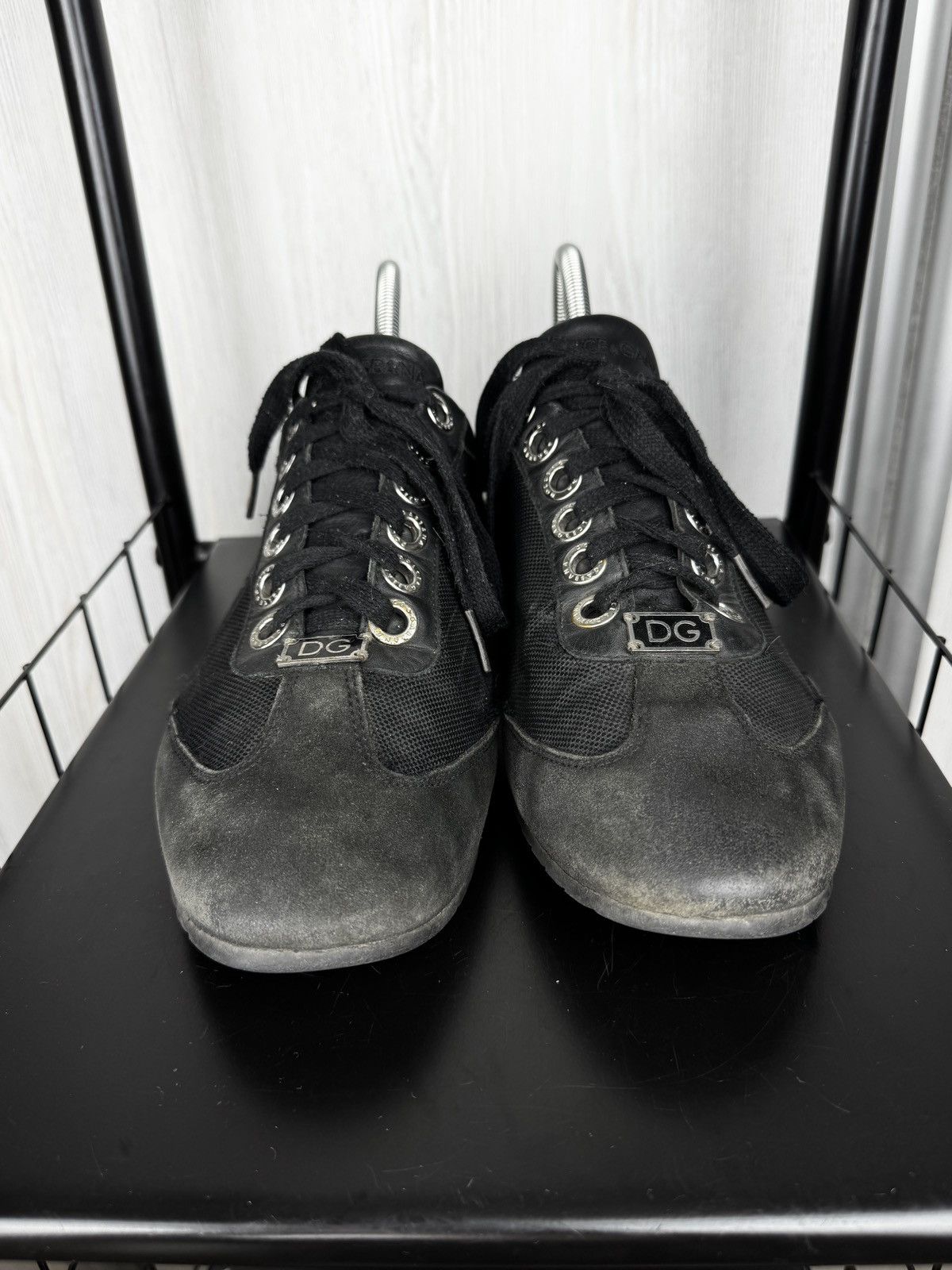Dolce & Gabbana Dolce & Gabbana vintage leather textile low top sneakers Size US 10.5 / EU 43-44 - 7 Thumbnail
