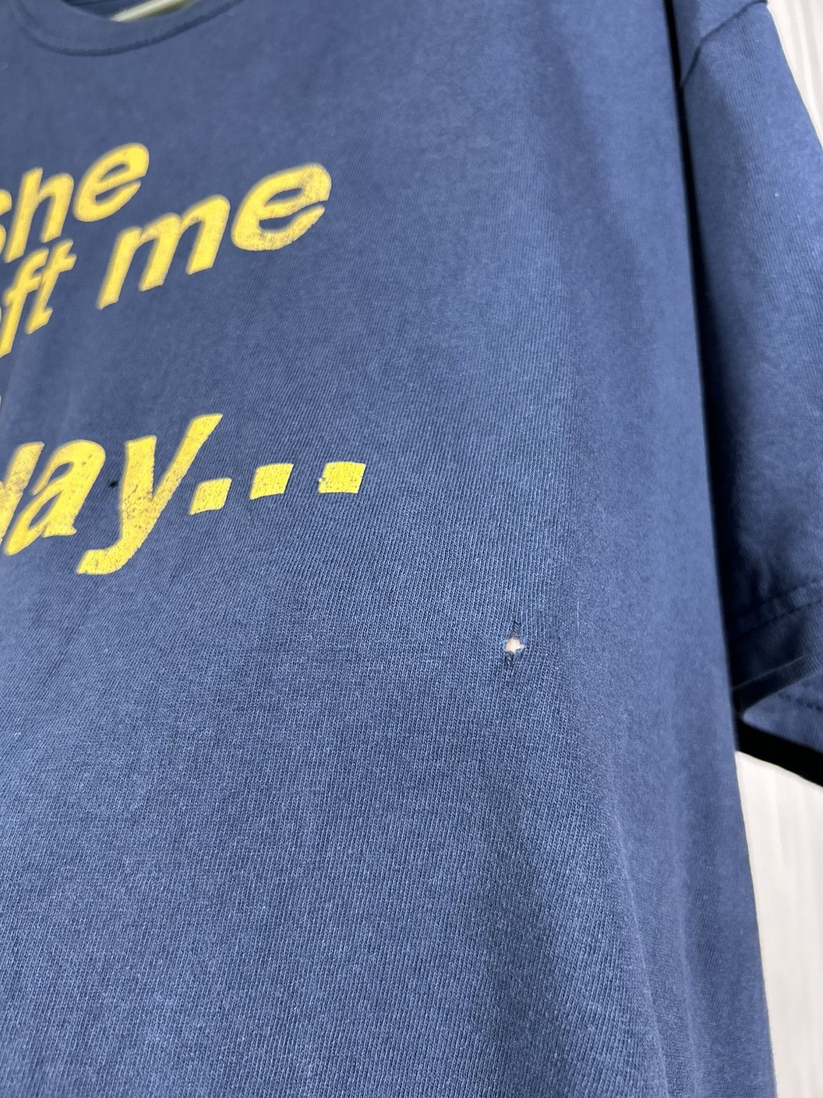 Band Tees Vintage Shed Seven “She Left Me On Friday…” Song T-Shirt XL Size US XL / EU 56 / 4 - 8 Thumbnail