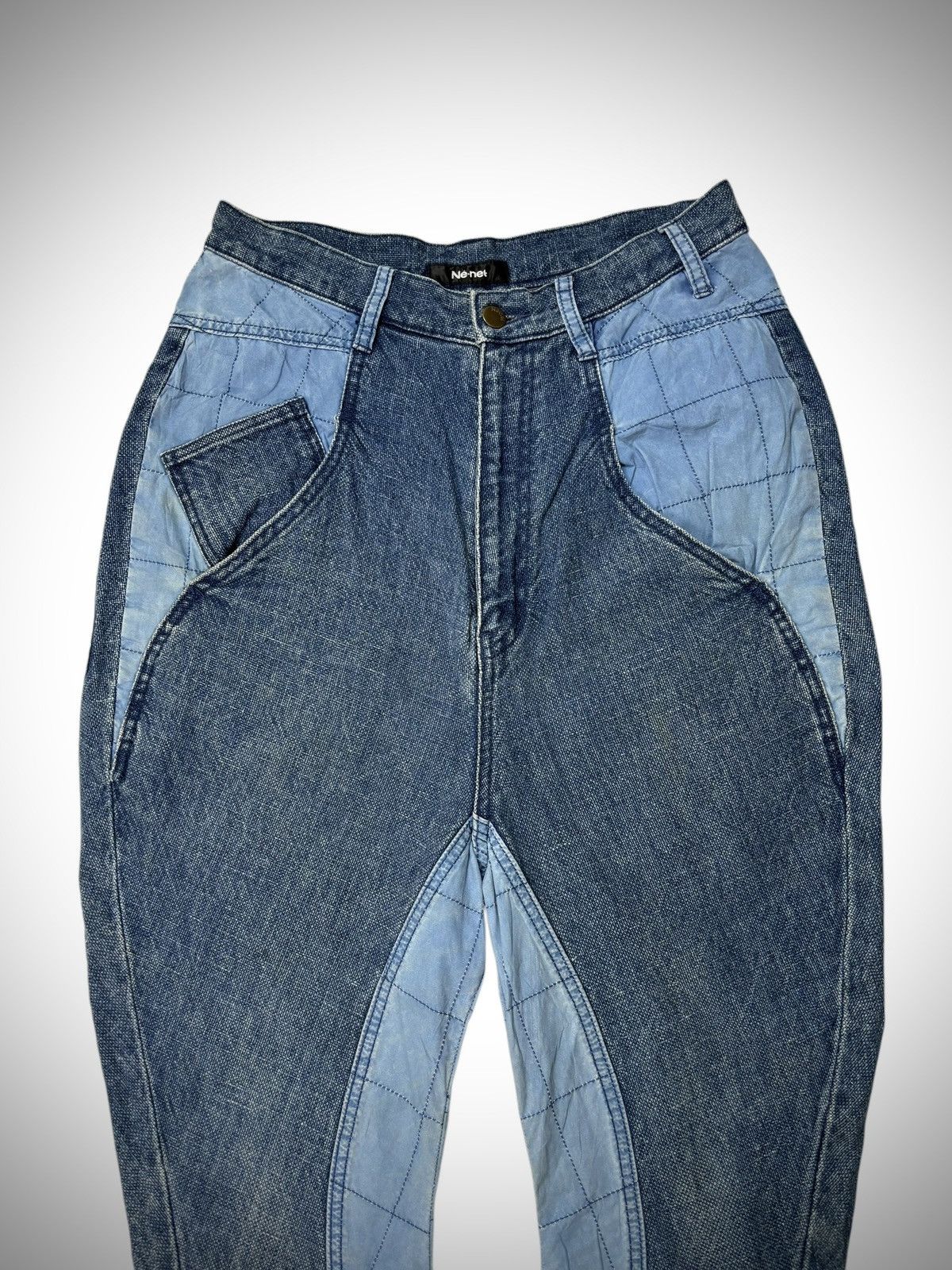 Issey Miyake 2000’s Issey Miyake Ne-Net - INDIGO DENIM Jeans Size 28" / US 6 / IT 42 - 3 Thumbnail