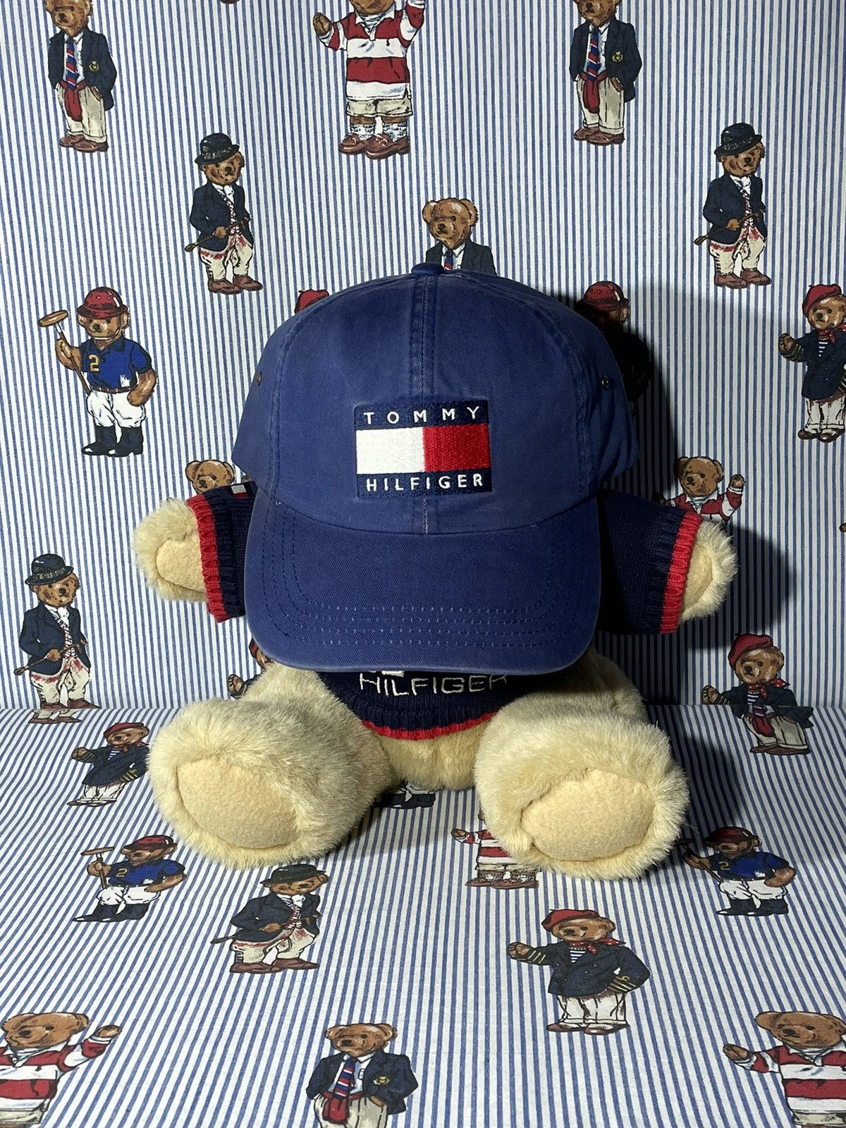 Tommy Hilfiger × Vintage Cap Tommy Hilfiger Big Flag OG Vintage 90’s Size ONE SIZE - 2 Thumbnail