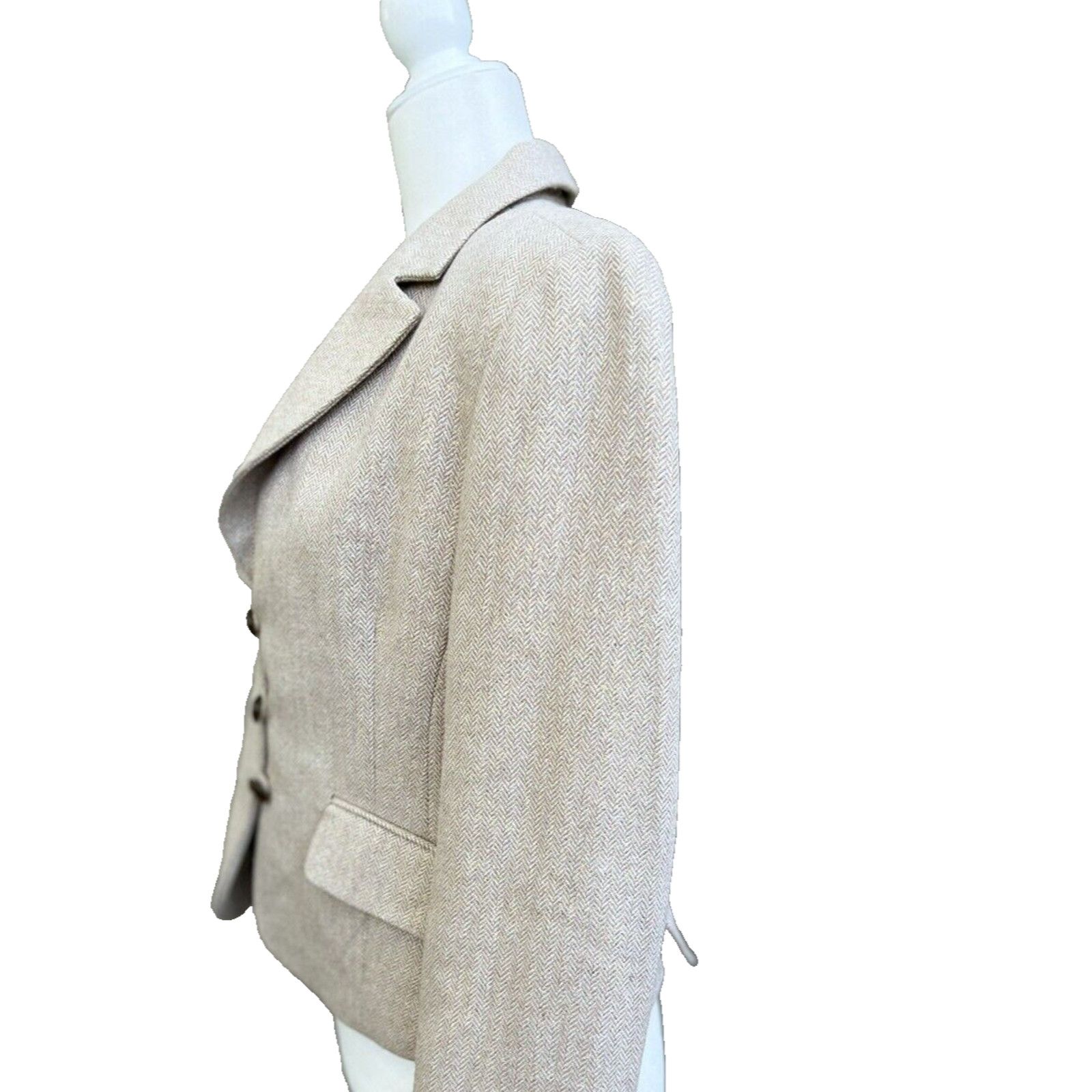 John Dalia Dalia Women's Size 12 Blazer jacket Wool Blend Warm A000219 Size XL / US 12-14 / IT 48-50 - 4 Thumbnail