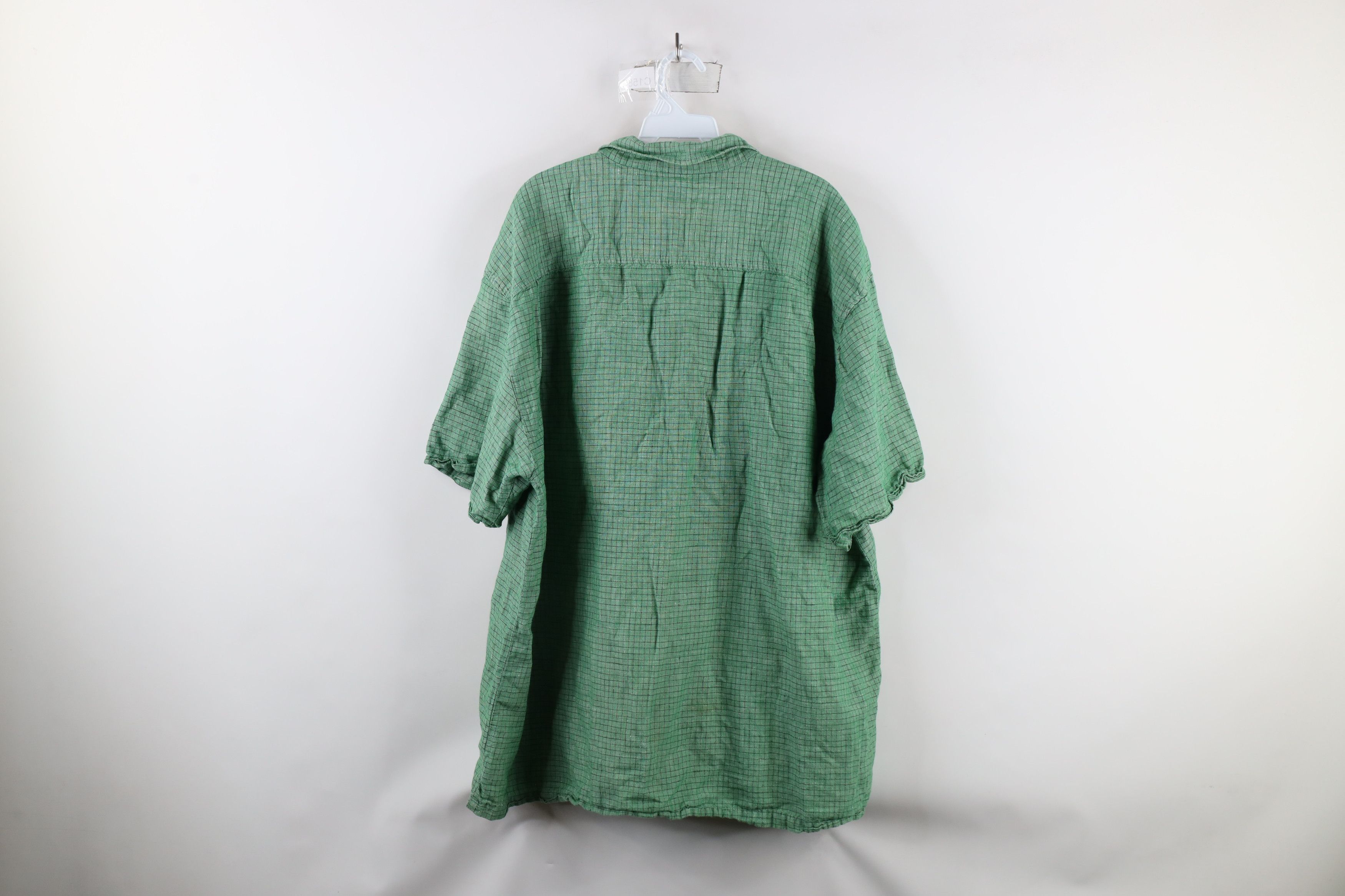 Guess × Vintage Vintage 90s Guess Jeans Short Sleeve Button Shirt Green Size US XXL / EU 58 / 5 - 10 Thumbnail