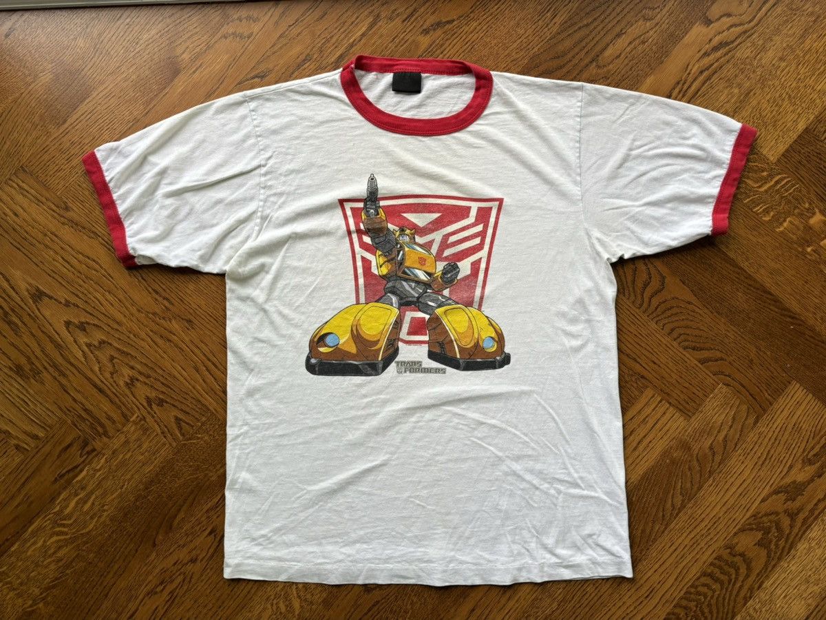 Transformers × Vintage 2002 Transformers Tee Vintage Paper Thin Ringer Bumblebee Size US L / EU 52-54 / 3 - 7 Thumbnail
