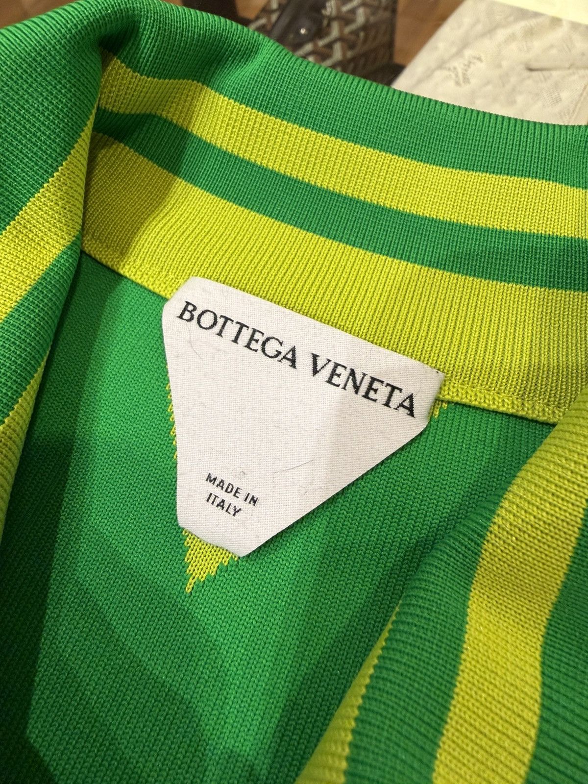 Bottega Veneta Bottega Veneta Striped Tech Jersey Track Jacket - Green Size US M / EU 48-50 / 2 - 3 Thumbnail