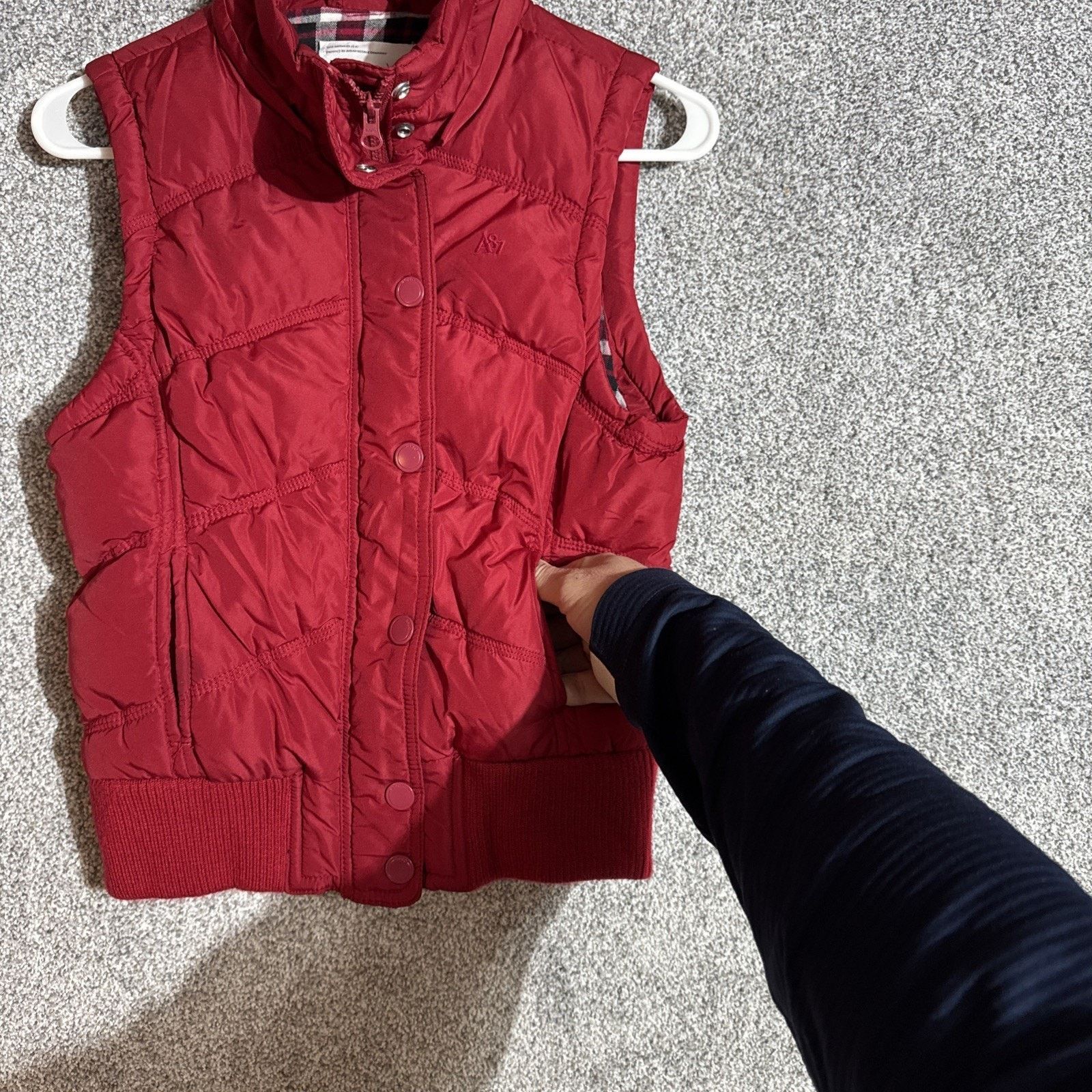 Aeropostale Aeropostale Puffer Vest Women M Plaid Lined Warm Quilted Size M / US 6-8 / IT 42-44 - 5 Thumbnail
