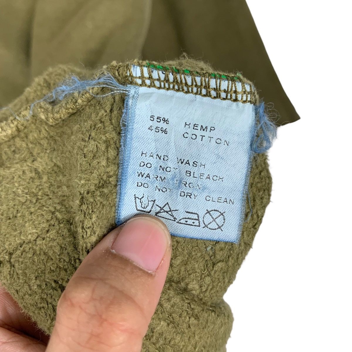 Beams Plus BEAMS Made in Usa Hemp Cotton Olive Green Sweater #1780-C79 Size US L / EU 52-54 / 3 - 11 Thumbnail