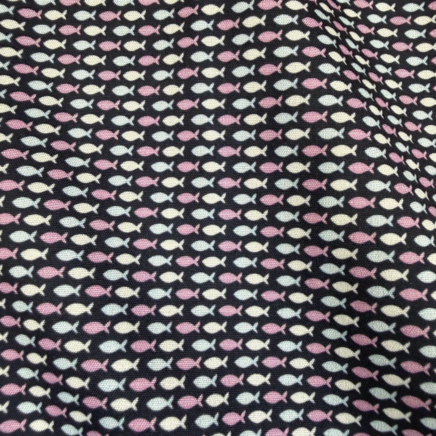 Vintage Tom Baine Shirt Mens 2XL Navy Slim Fit Button Down Wrinkle Free Fish Print Size US XXL / EU 58 / 5 - 4 Thumbnail