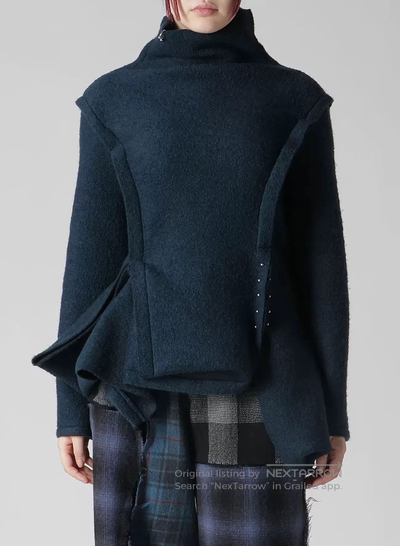 Other Wool Pile Square Cutting Pullover. Size S / US 4 / IT 40 - 4 Thumbnail