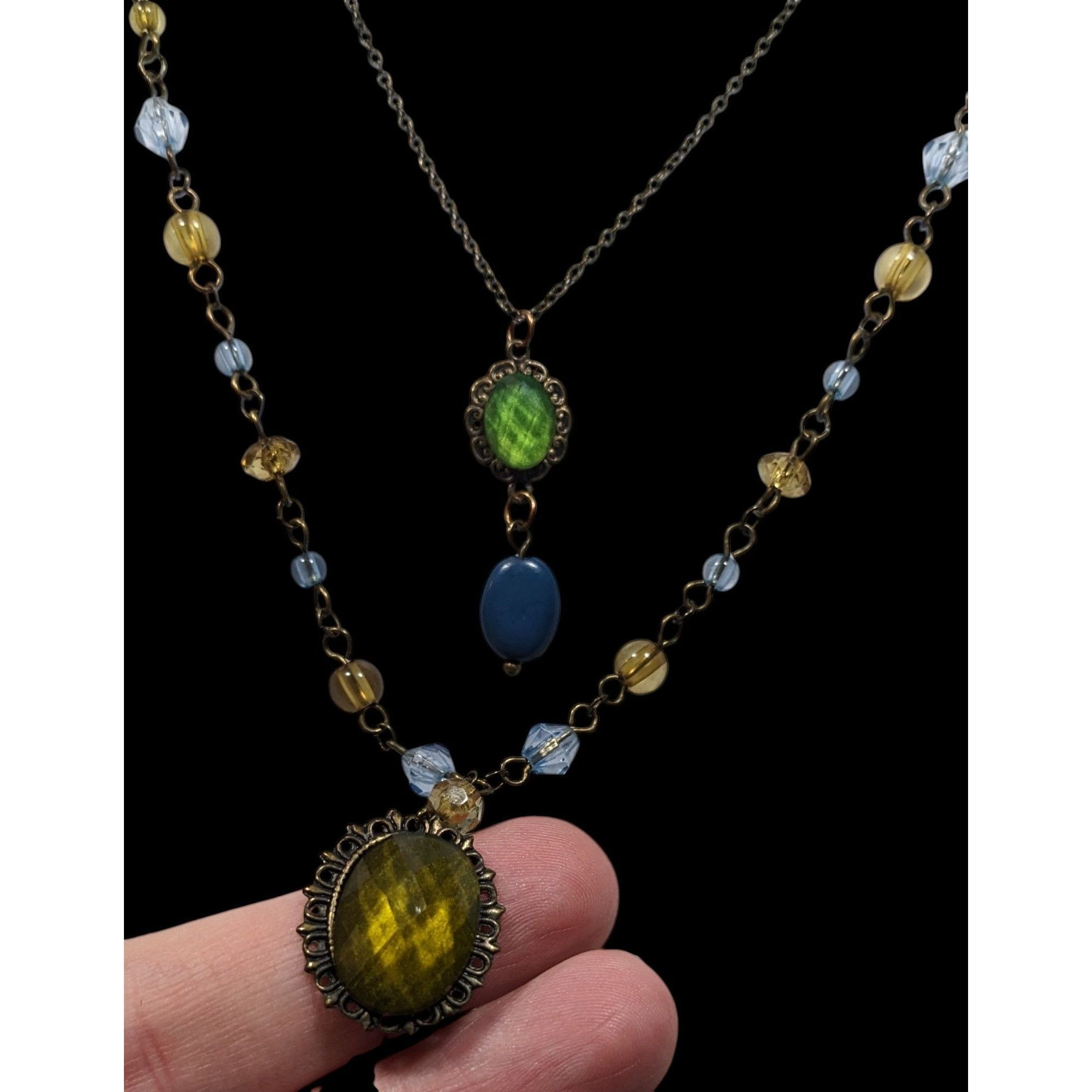 Other Vintage Victorian Style Layered Beaded Necklace Size ONE SIZE - 3 Thumbnail