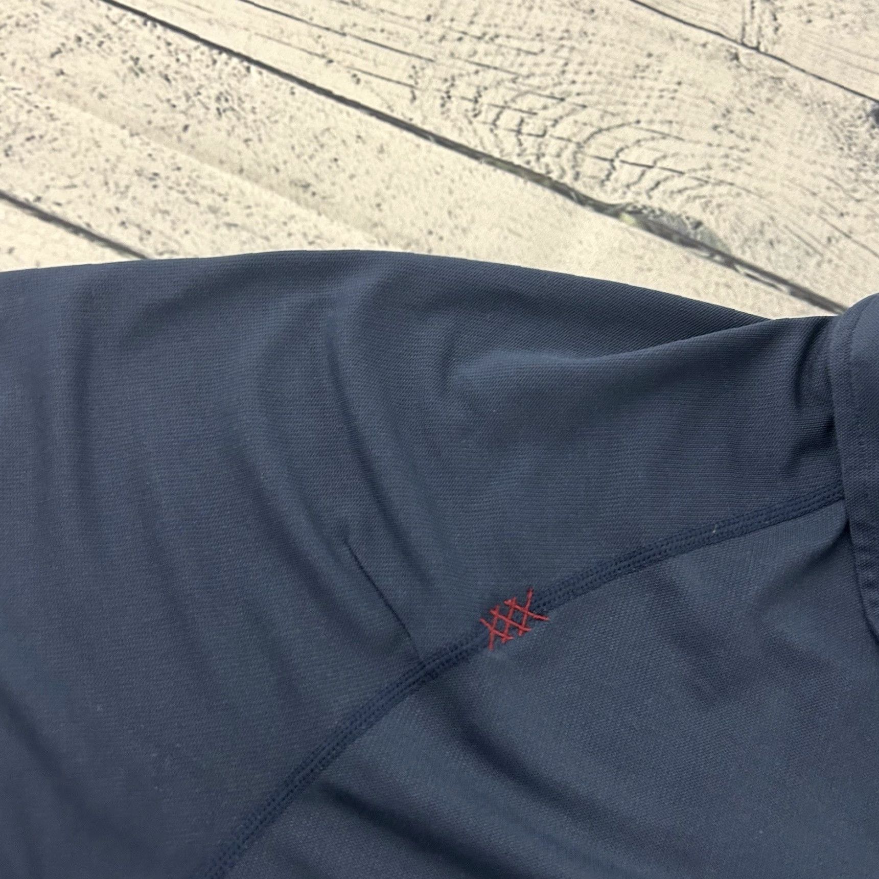 Rhone Rhone Short Sleeve Button-Up Golf Polo Shirt Men M Dark Blue Size US M / EU 48-50 / 2 - 2 Thumbnail