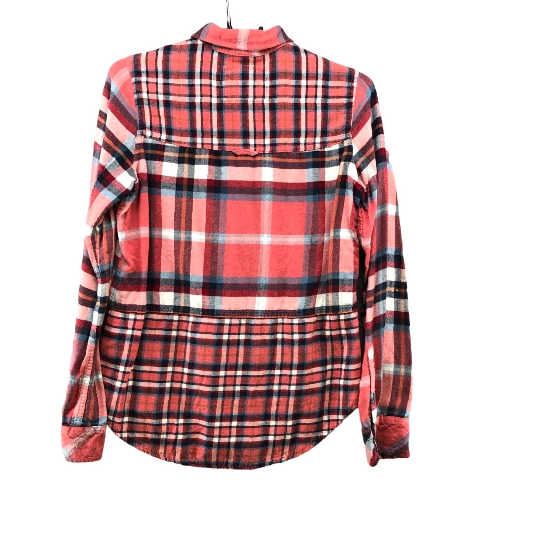 Abercrombie & Fitch VINTAGE Abercrombie & Fitch Long Sleeve Button-Up Shirt Womens S Pink Plaid Lightweight Size S / US 4 / IT 40 - 2 Thumbnail