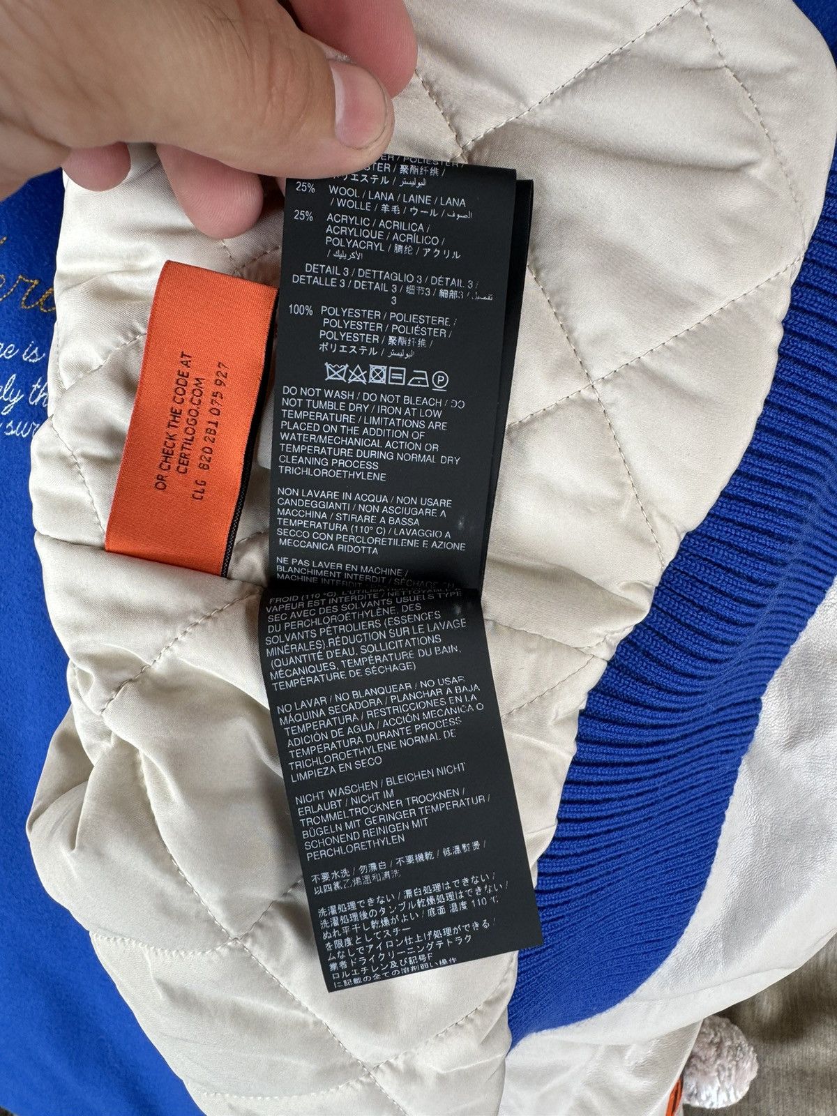 Heron Preston HERON PRESTON VARSITY JACKET SIZE SMALL Size US S / EU 44-46 / 1 - 11 Thumbnail