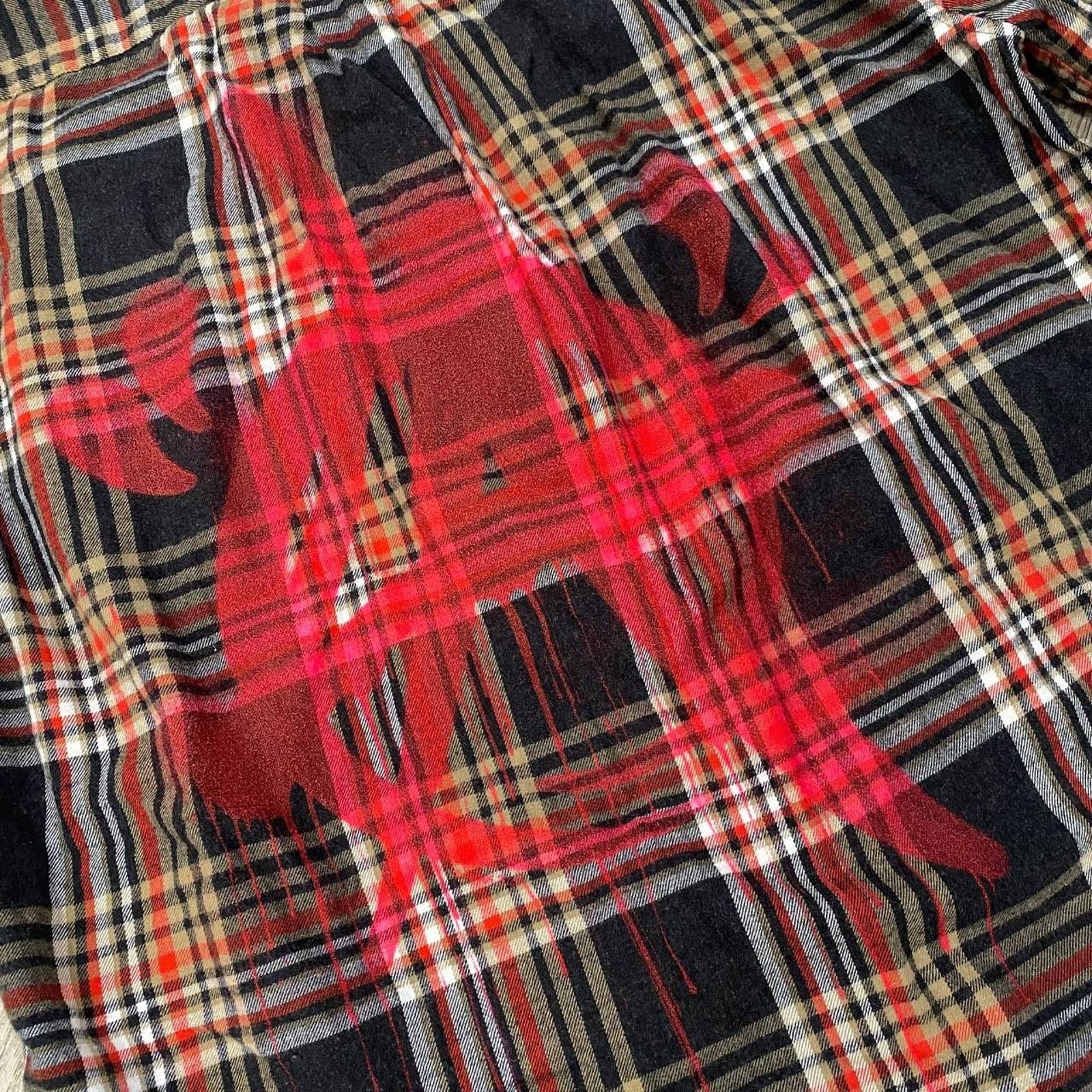 Other PUNK ® LA Anarchy Brown Plaid Flannel Grunge Brown sz L Size US L / EU 52-54 / 3 - 4 Thumbnail