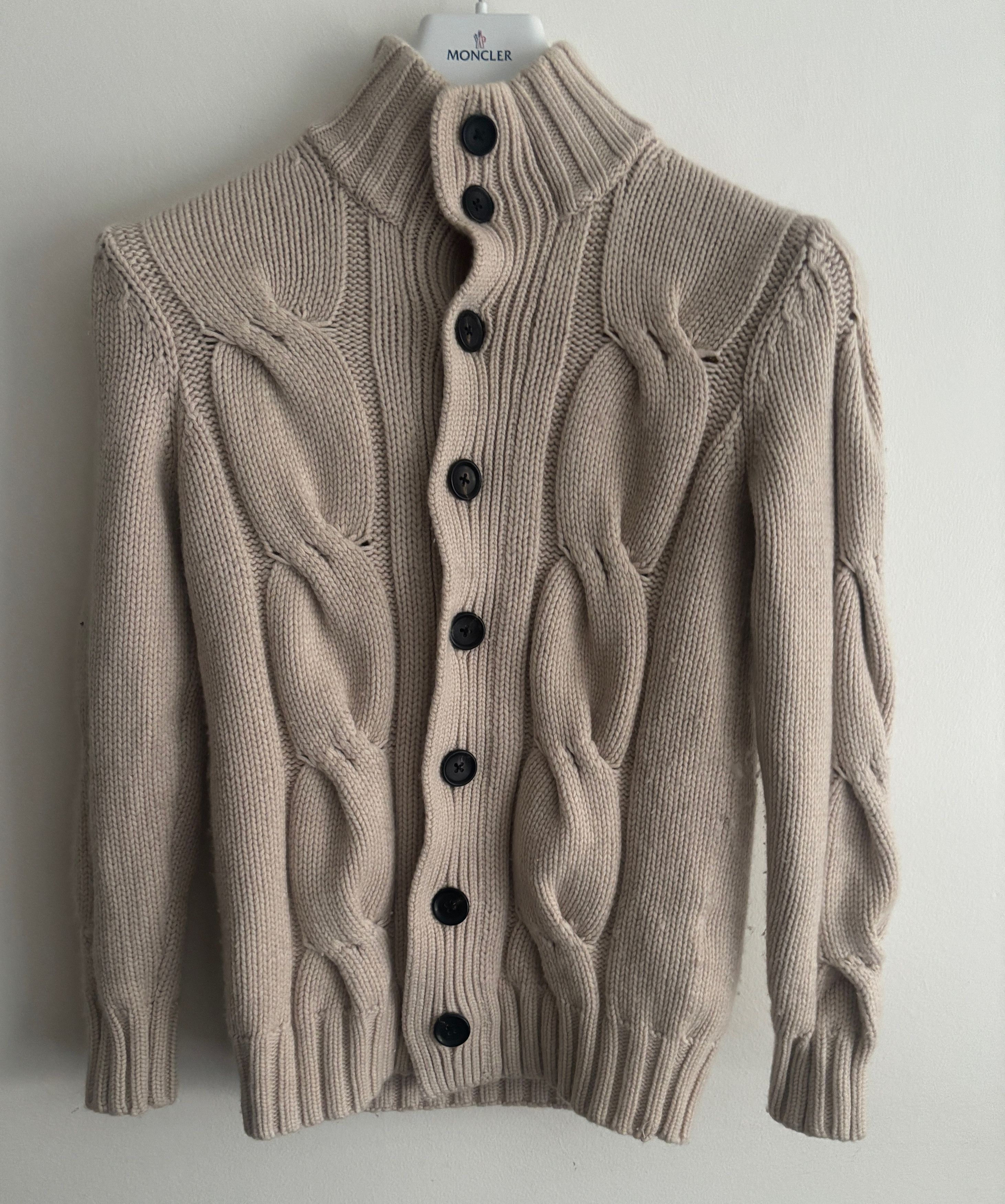 Tomorrowland $320 Wool Cashmere Cable Knit Cardigan Sweater - XS/Small Size US XS / EU 42 / 0 - 1 Thumbnail