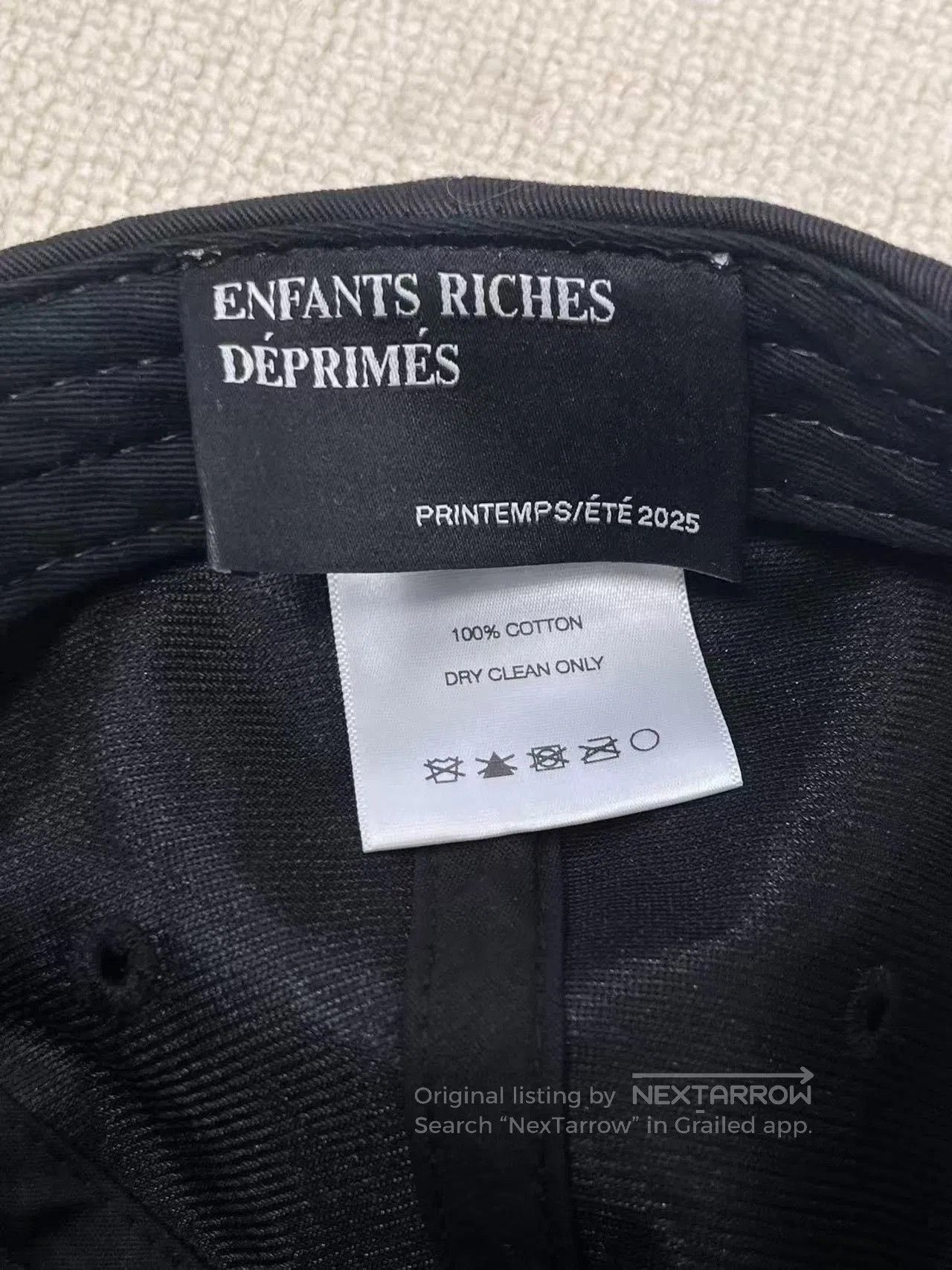 Enfants Riches Deprimes Enfants Riches Deprimes ERD Washed Black Embroidered Logo B Size ONE SIZE - 6 Thumbnail