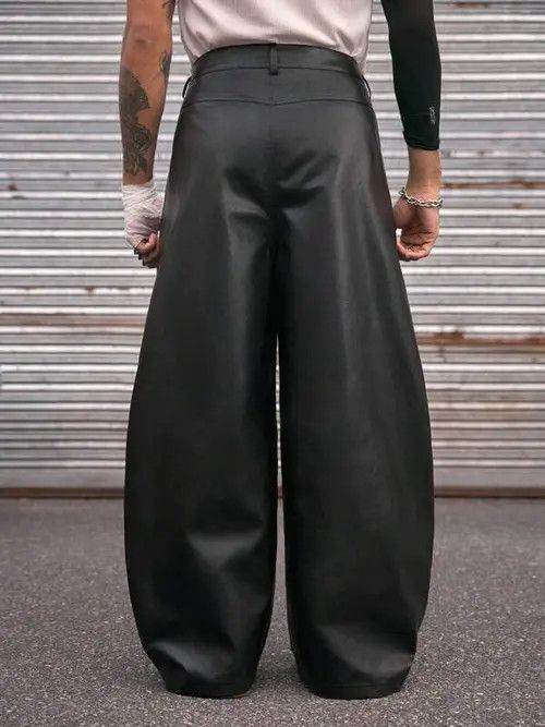 Japanese Brand Vintage RETRO Leather Y2K Pants Size US 32 / EU 48 - 4 Thumbnail