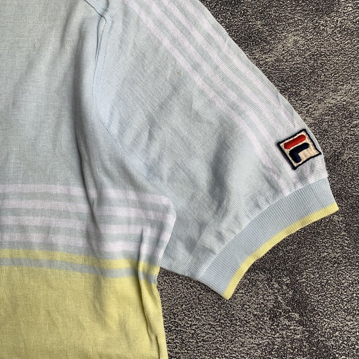 Fila Polo shirt fila knitwear 70s vintage Size US M / EU 48-50 / 2 - 2 Thumbnail