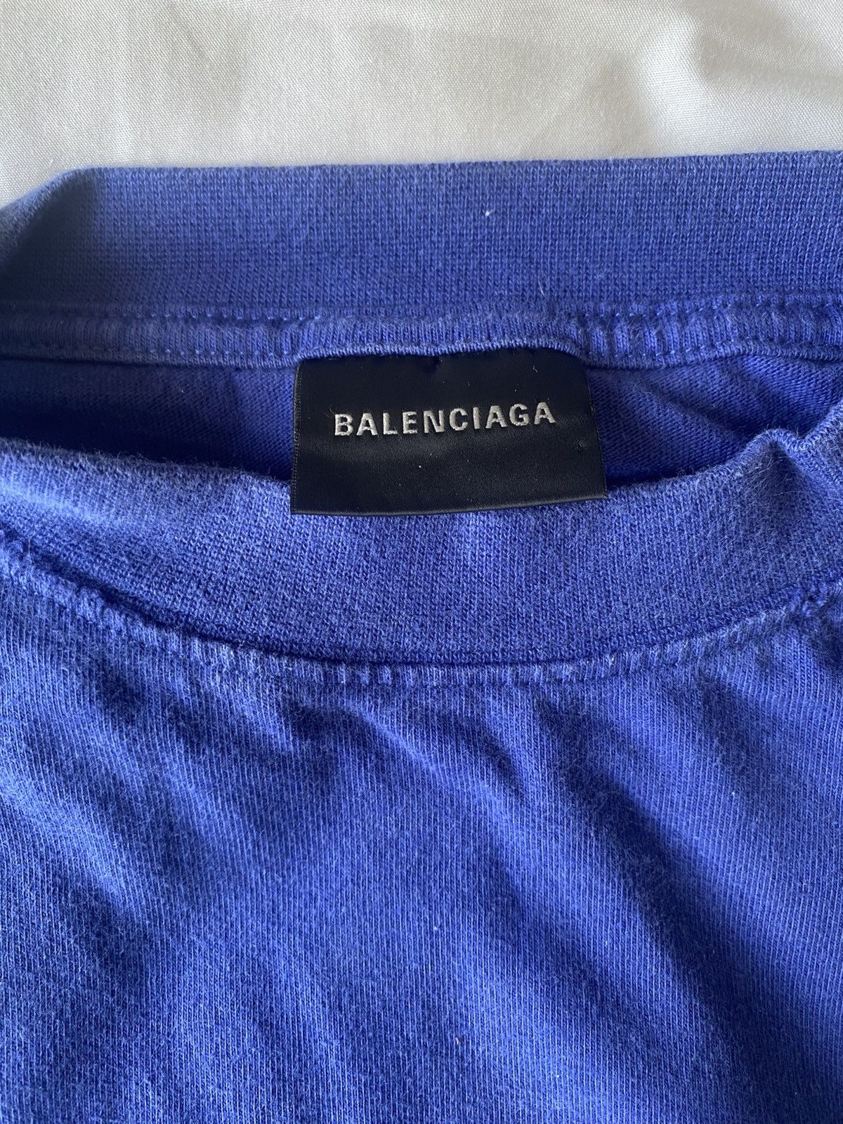 Balenciaga Purple Balenciaga Logo Tee Size US L / EU 52-54 / 3 - 2 Thumbnail