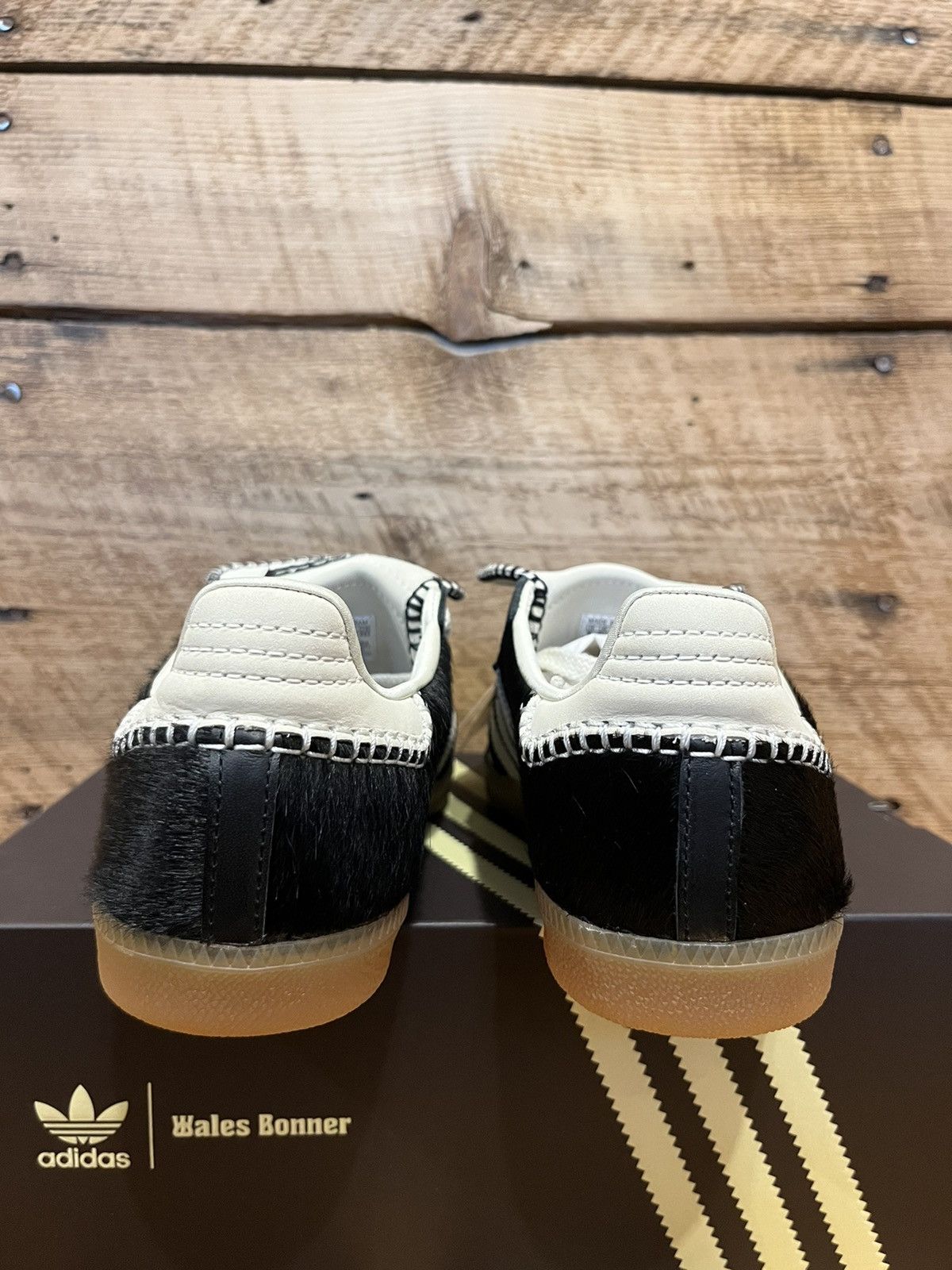 Adidas × Wales Bonner adidas x Wales Bonner Samba Pony Black Cream White Gum Size US 8.5 / EU 41-42 - 4 Thumbnail