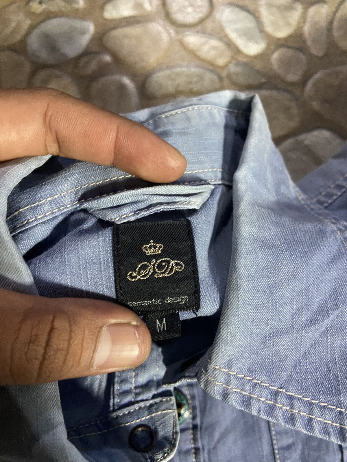 Japanese Brand × Vintage × semanticdesign VTG semantic design denim shirt Size US M / EU 48-50 / 2 - 4 Thumbnail