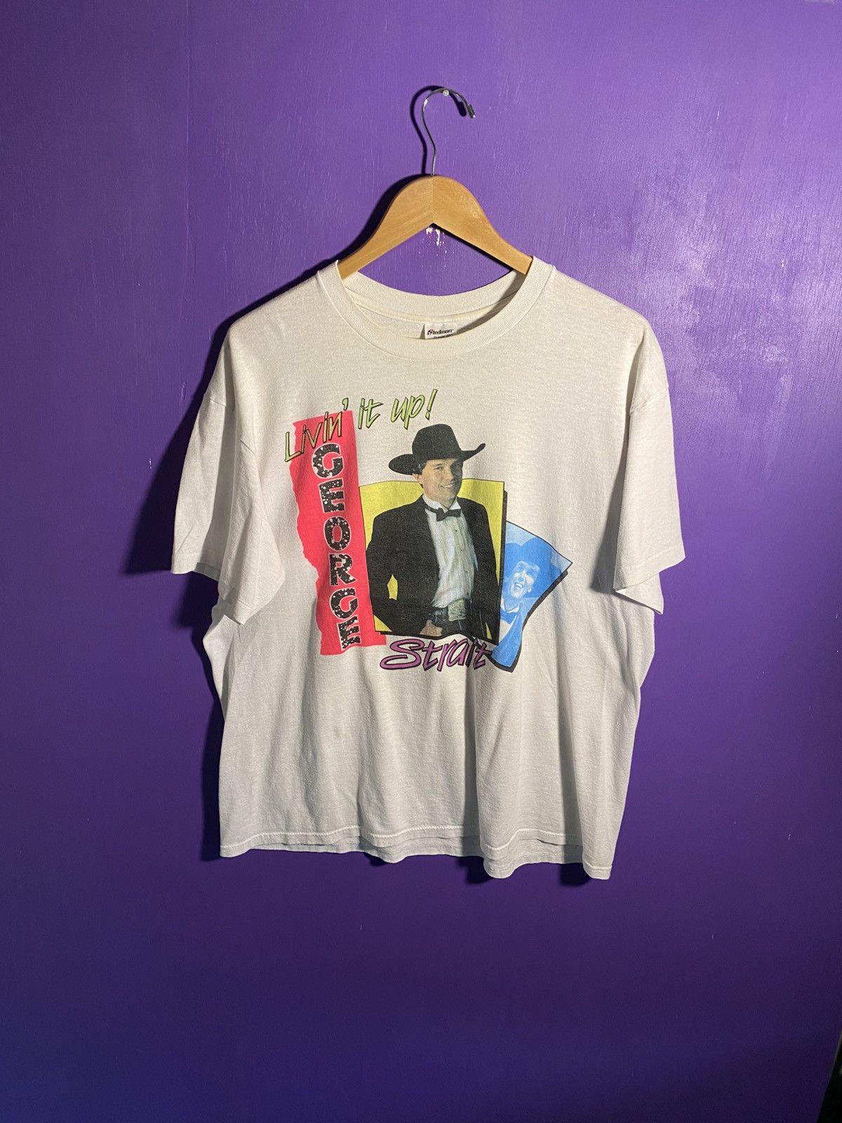 Band Tees Vintage 80s George strait light duty tour tee Size US L / EU 52-54 / 3 - 1 Thumbnail