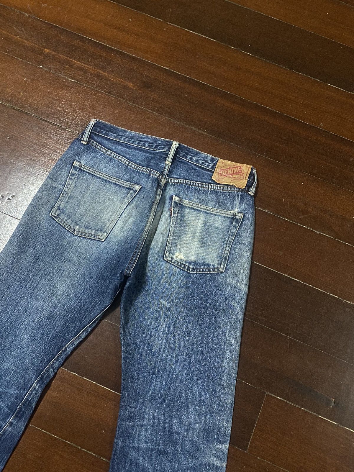 Denime Vintage Denime Japan Distressed Selvedge Jeans Size US 32 / EU 48 - 12 Thumbnail