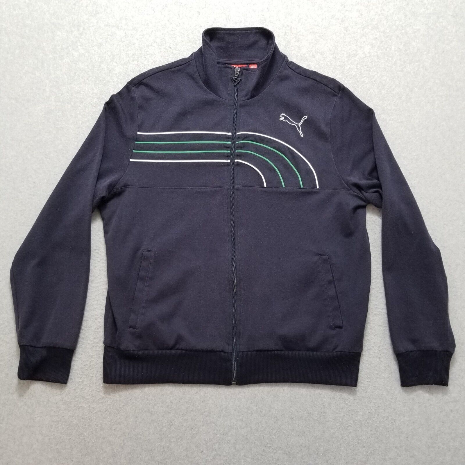 Puma Puma Track Jacket Mens Medium Full Zip Pockets Size US M / EU 48-50 / 2 - 1 Thumbnail