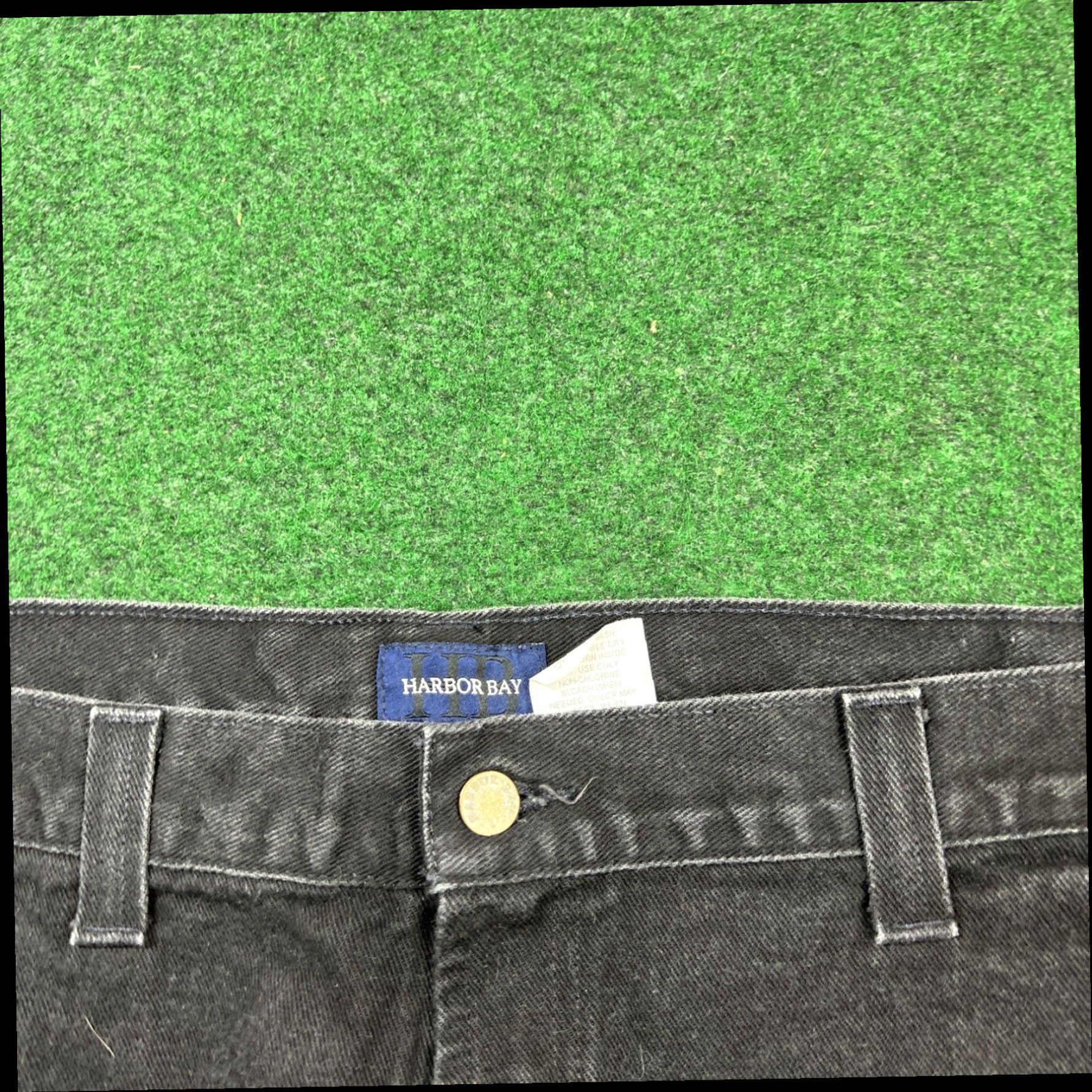 Vintage Harbour Bay Size 54x30 Black Jeans See Photos for Measurements Also Size US 38 / EU 54 - 2 Thumbnail
