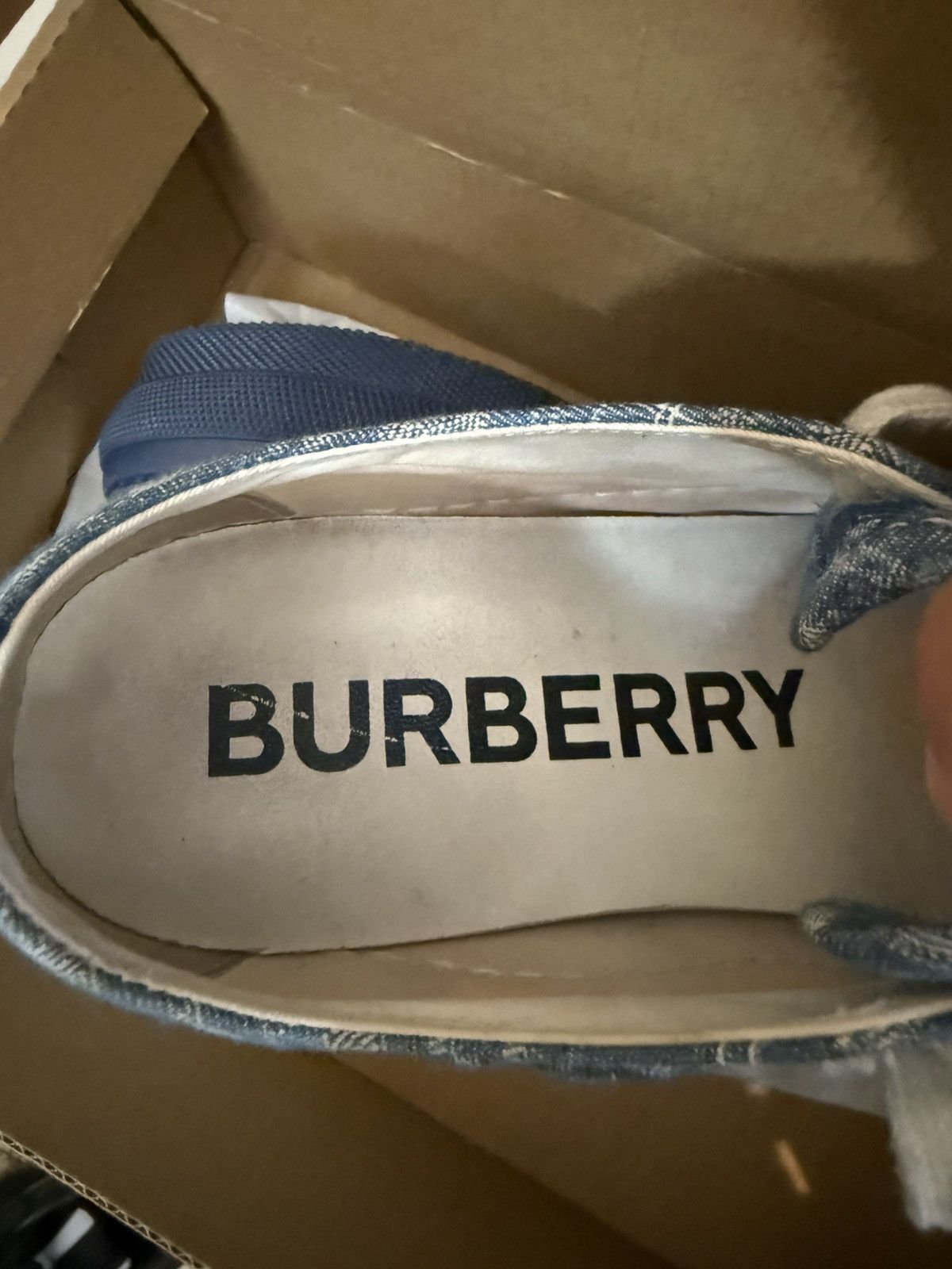 Burberry Burberry Monogram Denim Low Top Sneakers Size US 8 / IT 38 - 6 Thumbnail