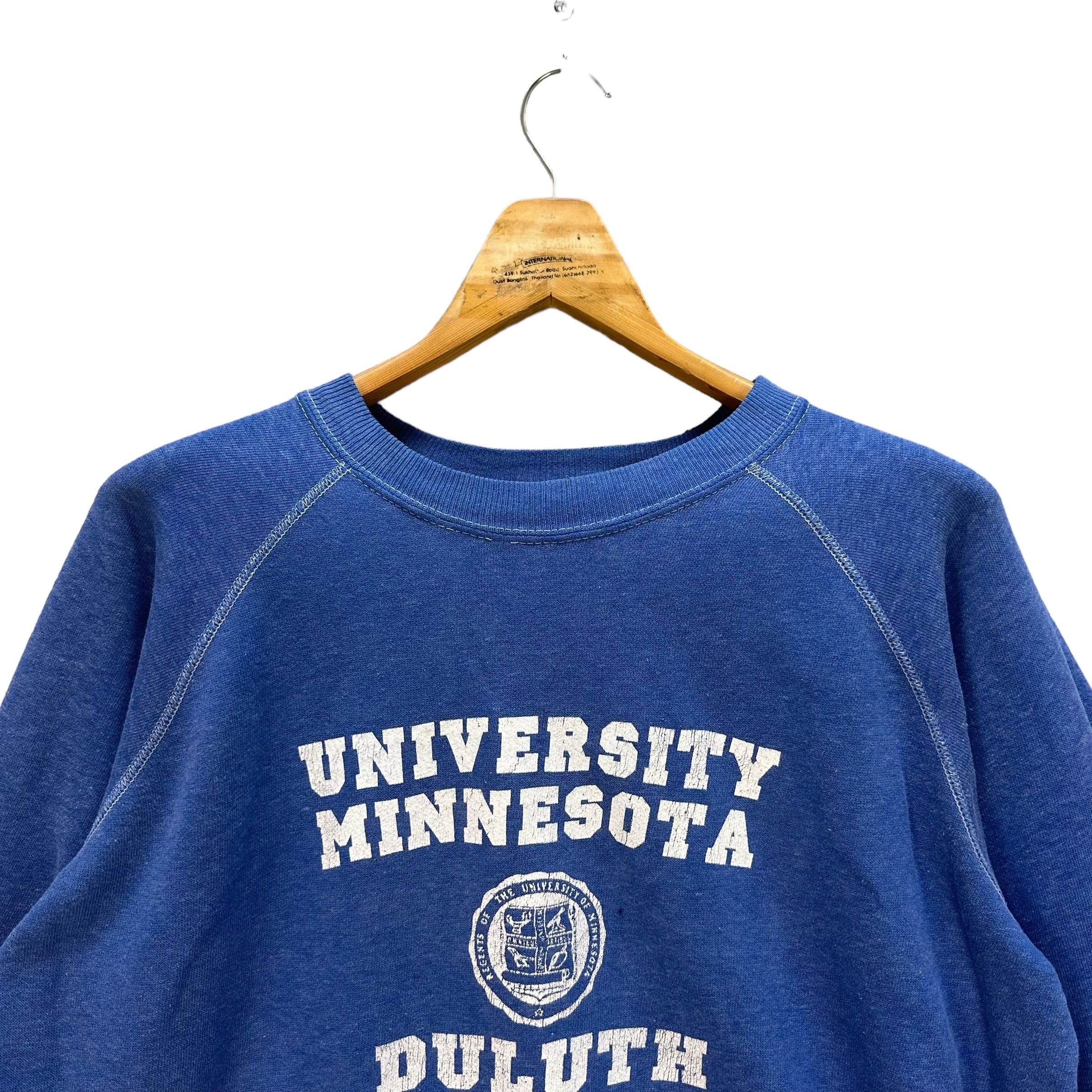 Vintage UNIVERSITY MINNESOTA DULUTH CROP SWEATSHIRT #8689-021 Size L / US 10 / IT 46 - 2 Thumbnail