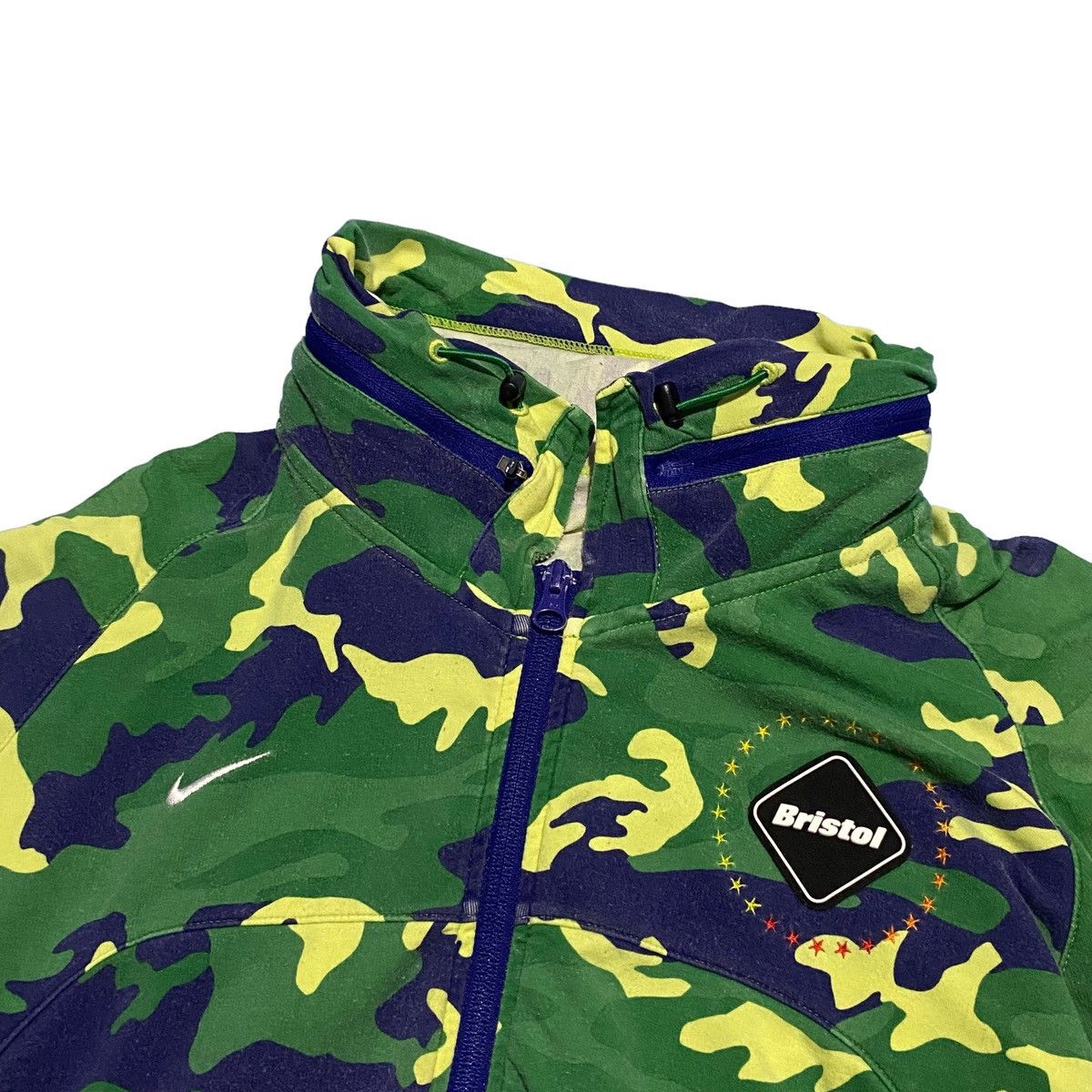 Nike × Vintage Nike bristol camo zipper hidden hoodie Size US M / EU 48-50 / 2 - 2 Thumbnail