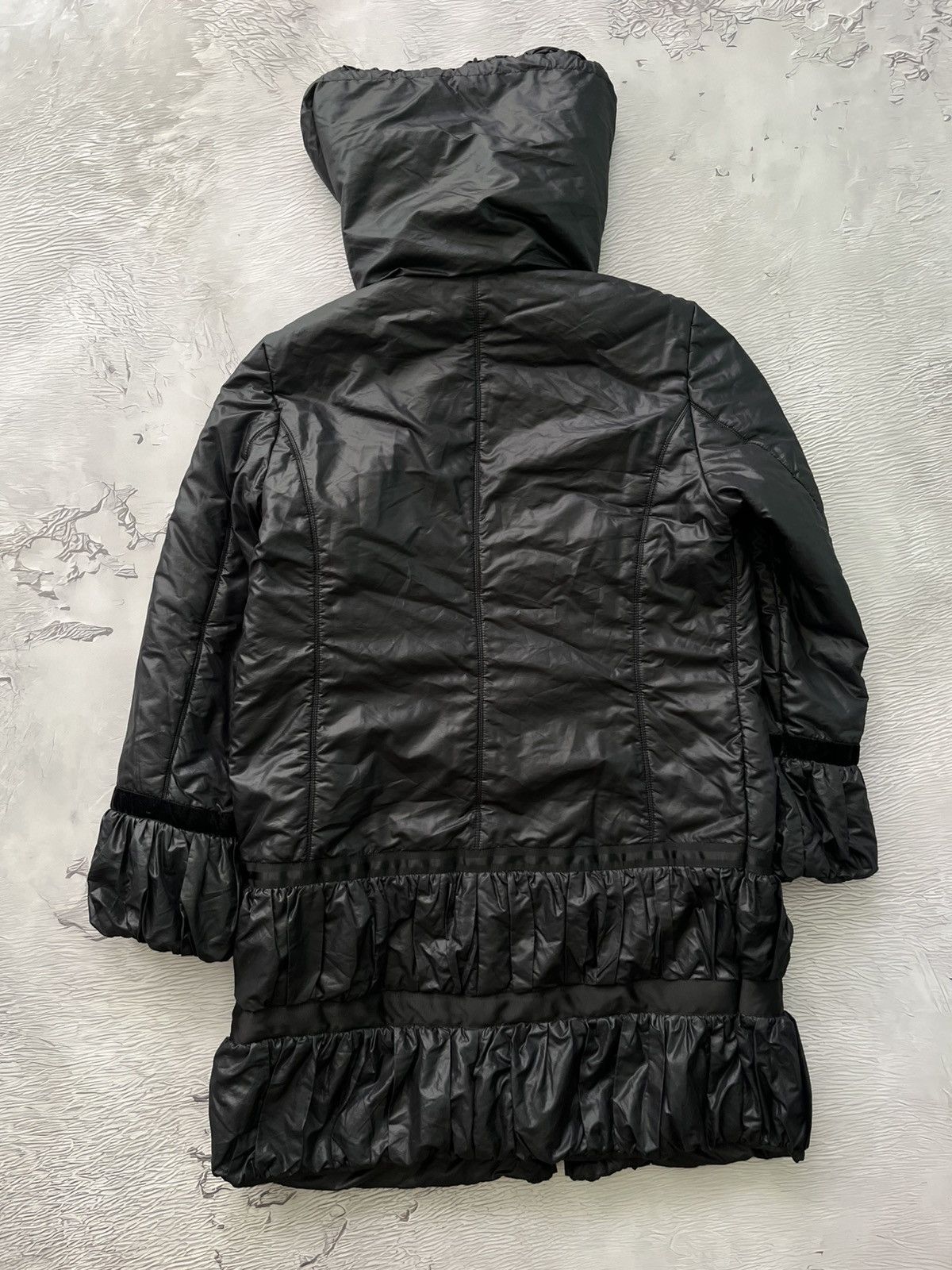 Marina Rinaldi Marina Rinaldi Luxury Vintage Long Coat Jacket Black Size L / US 10 / IT 46 - 8 Thumbnail